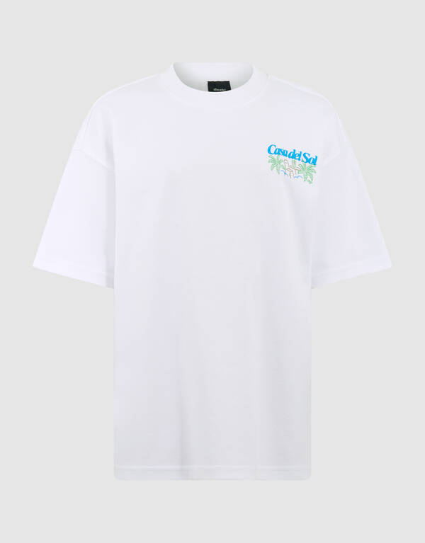 Casa Del Sol Kunst T-Shirt Wei&szlig; SHOEBY BOYS