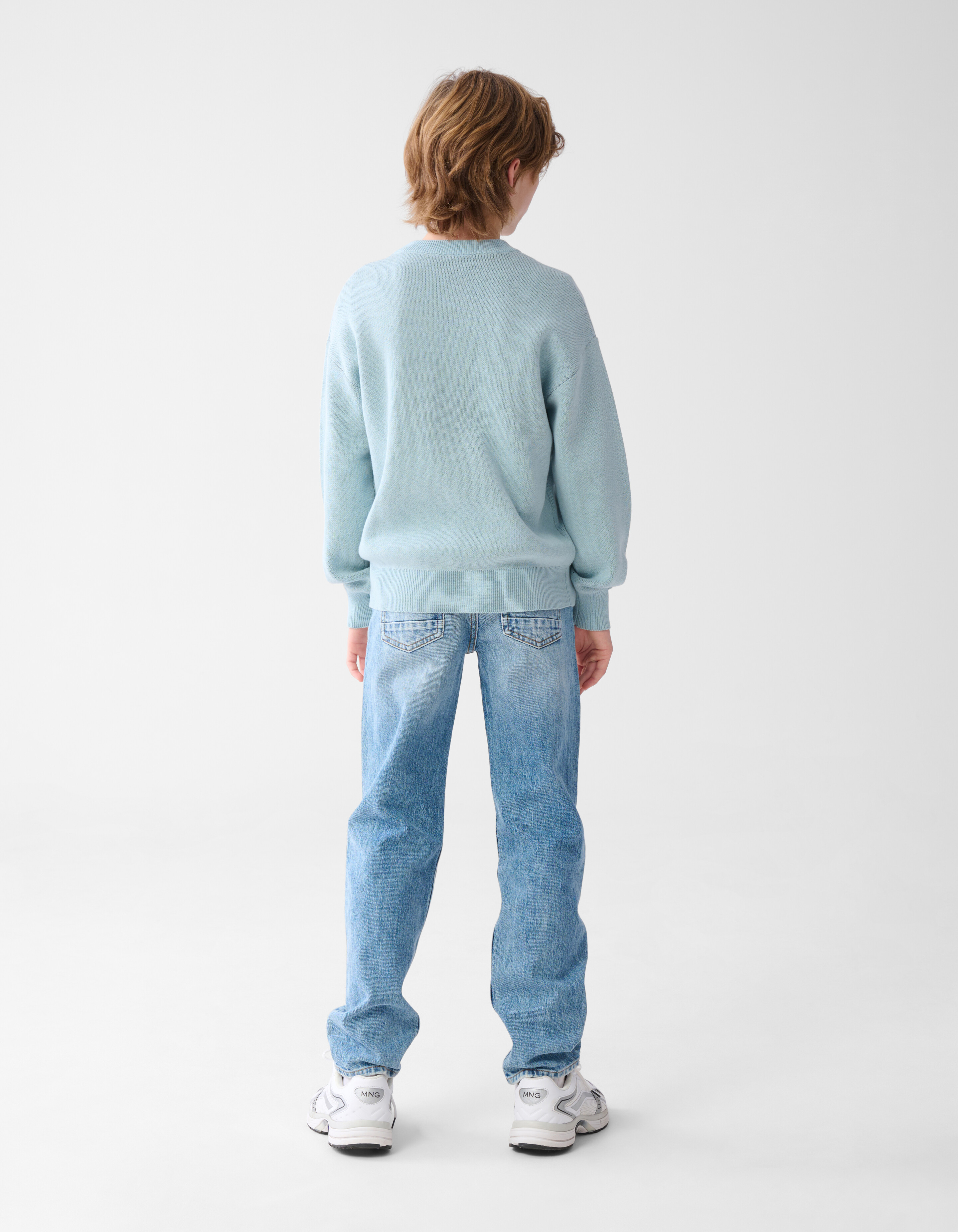 Smiley Strickpullover Hellgrün SHOEBY BOYS