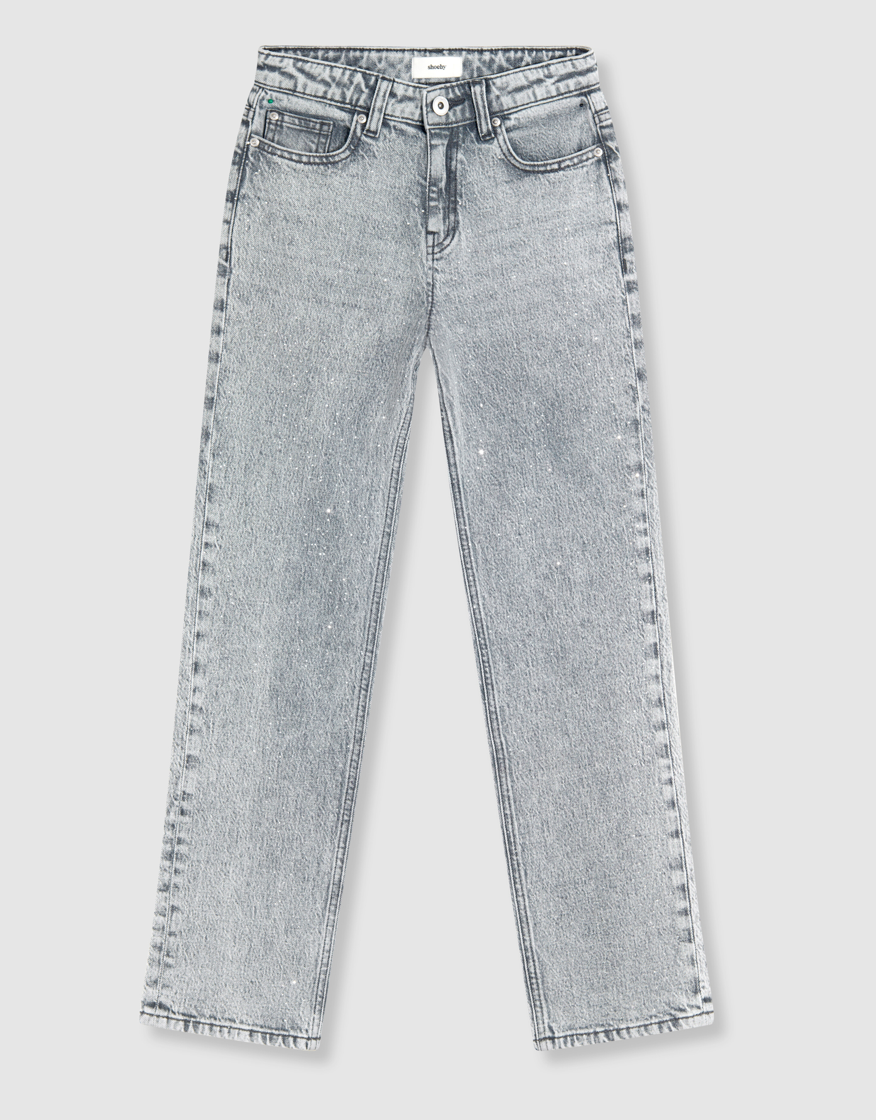 Stone Straight Fit Jeans Hellgrau SHOEBY GIRLS