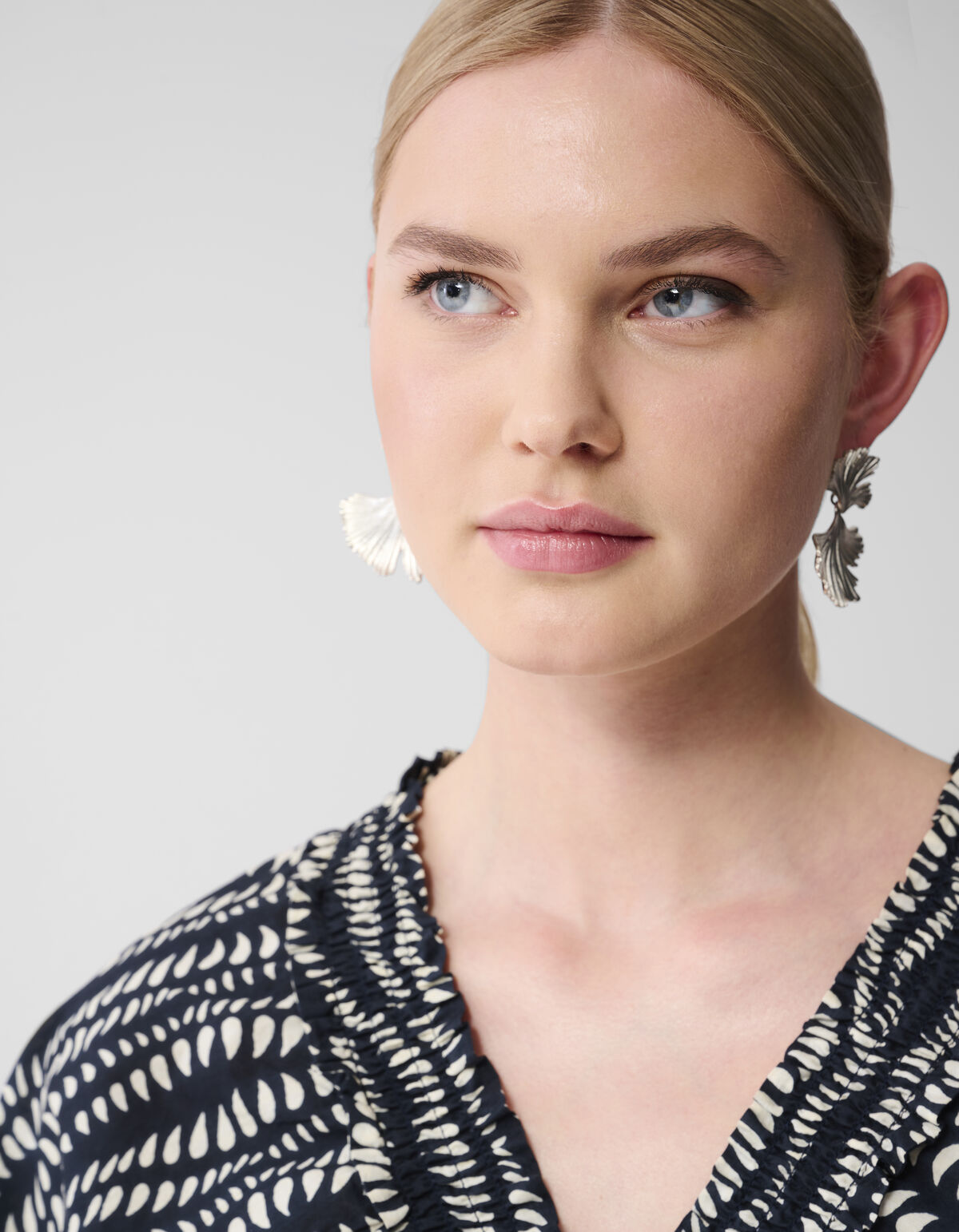 Bedrucktes Minikleid Schwarz/Weiß SHOEBY WOMEN