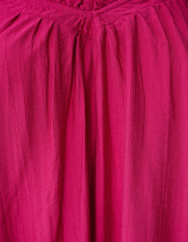 R&uuml;schen-Maxikleid Rosa SHOEBY WOMEN