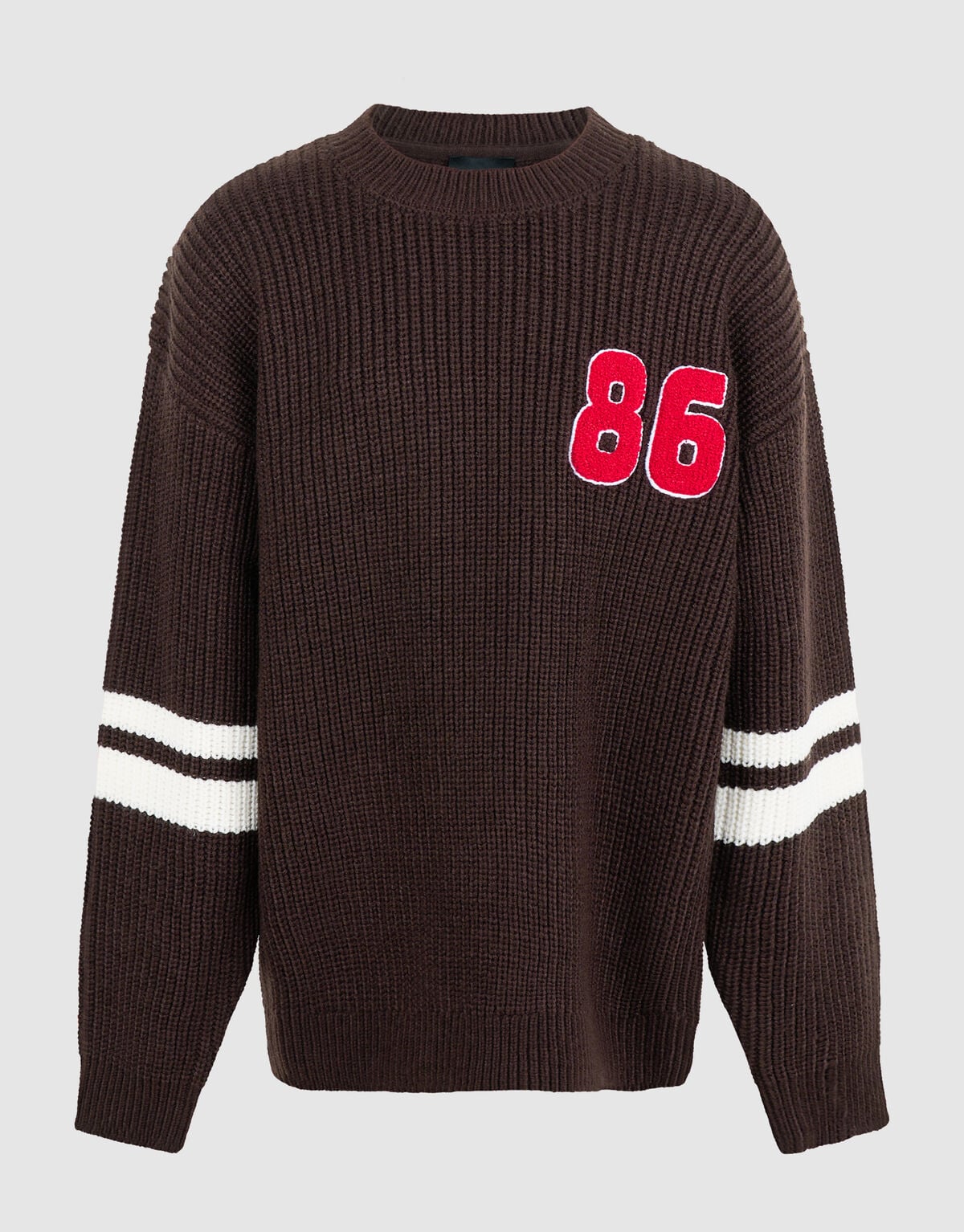 Varsity Strickpullover Dunkelbraun SHOEBY BOYS