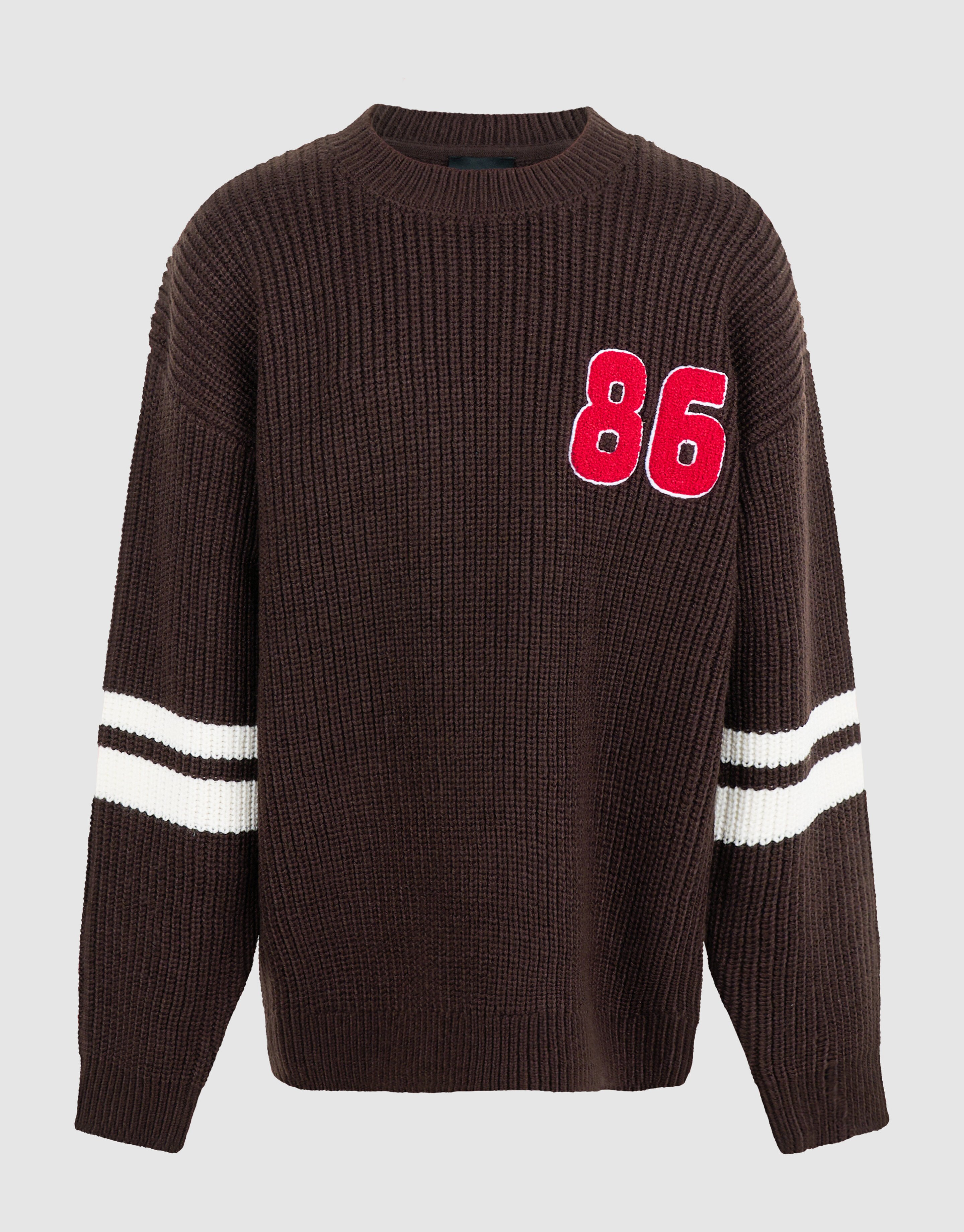 Varsity Strickpullover Dunkelbraun SHOEBY BOYS