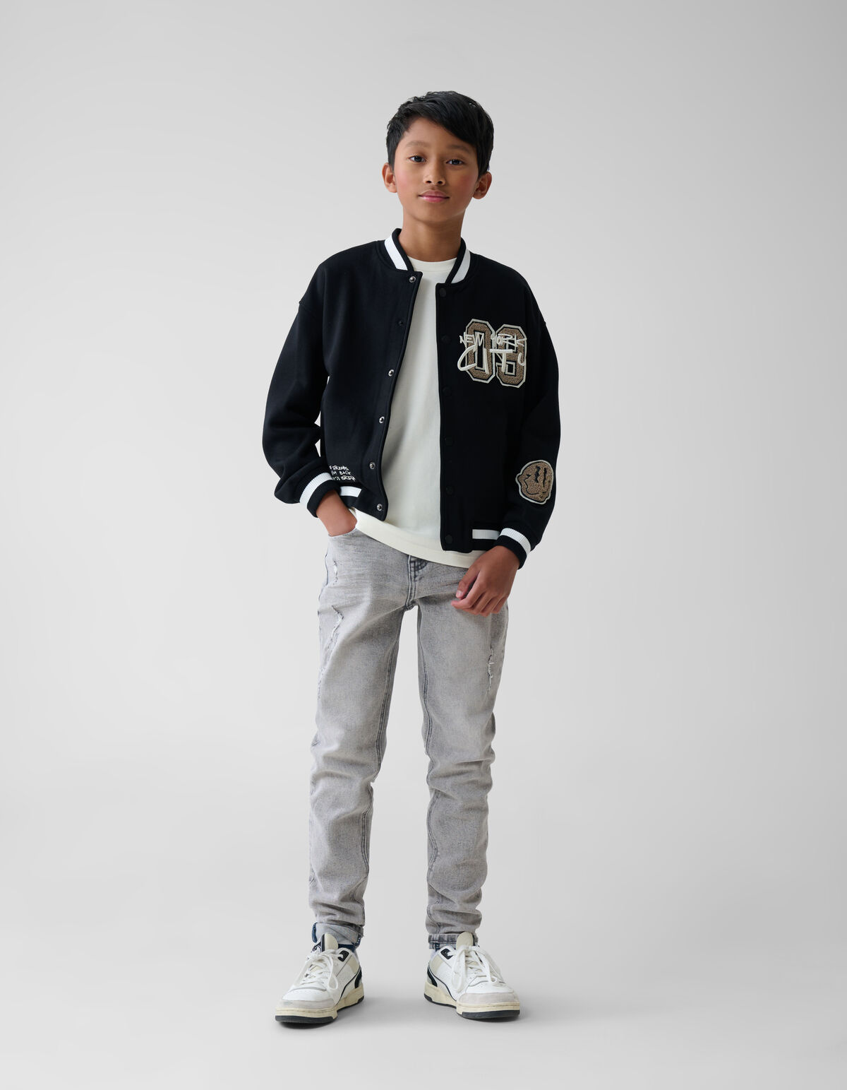 Varsity Jacket Black SHOEBY BOYS