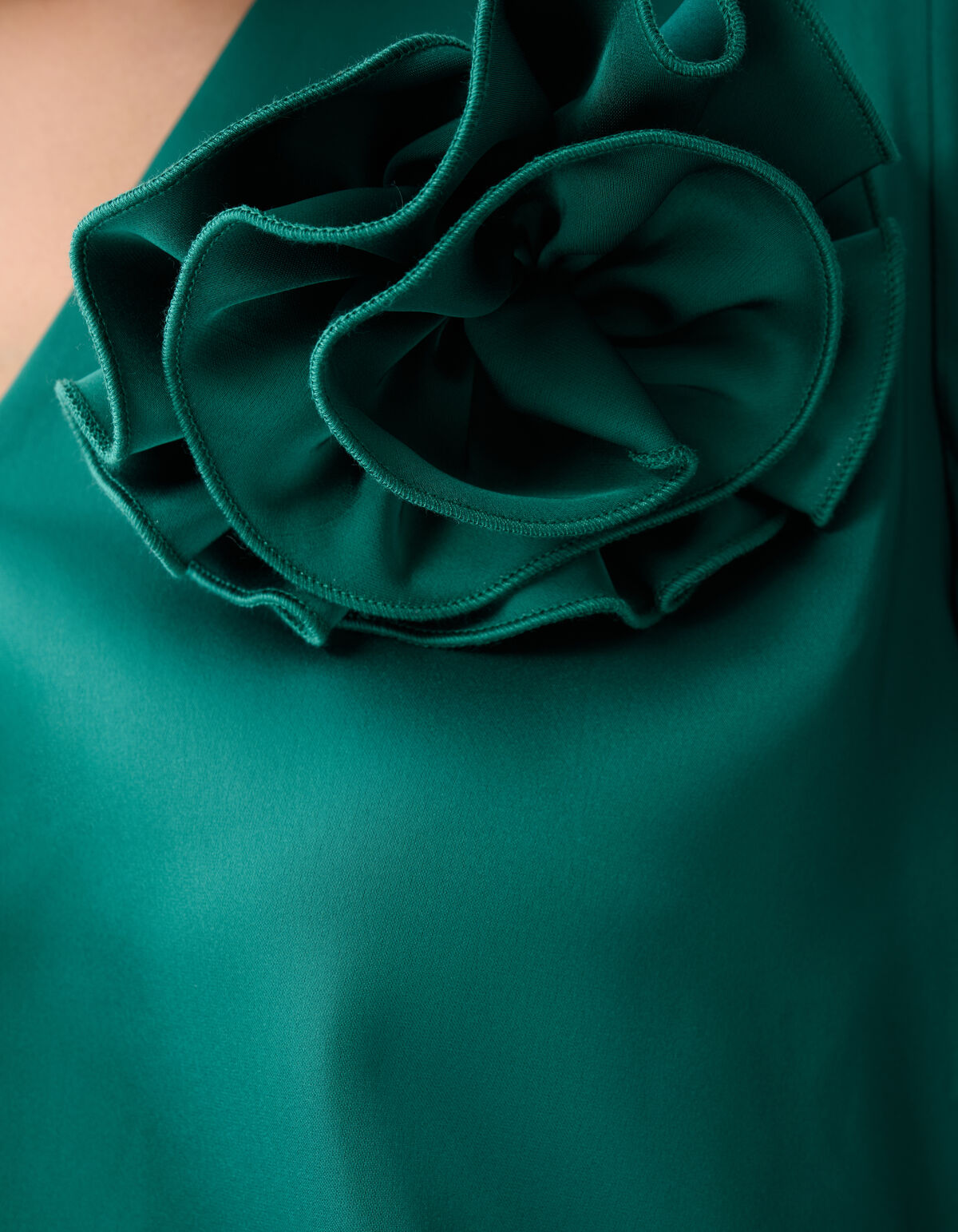 Rosenbluse Dunkelgr&uuml;n SHOEBY WOMEN