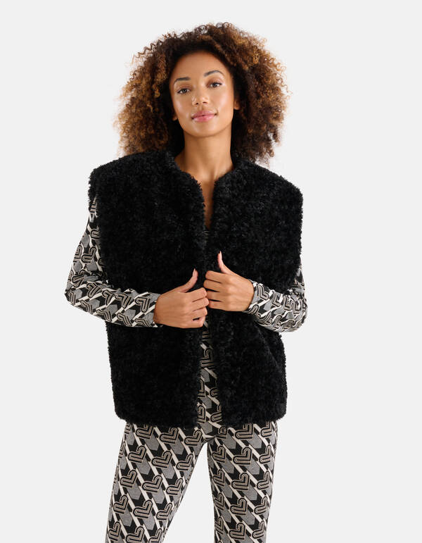 Teddy Gilet Schwarz SHOEBY WOMEN
