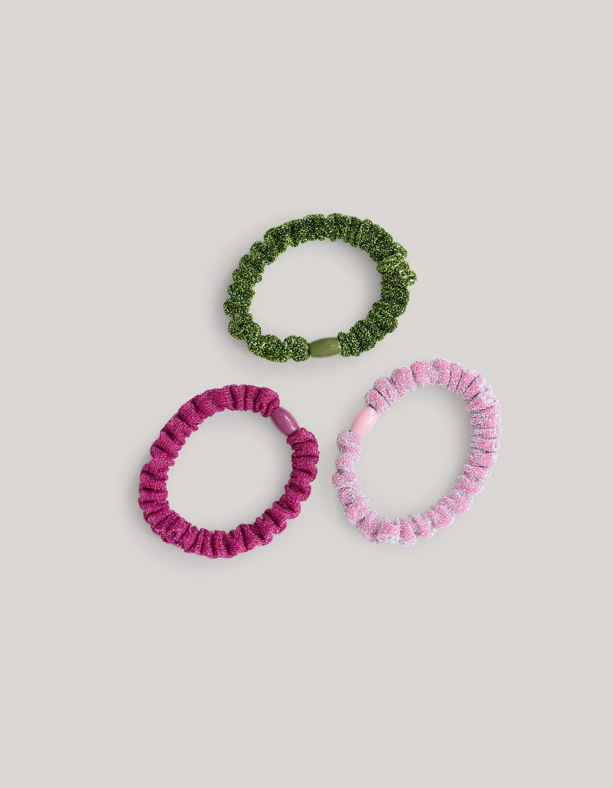 Glitzer-Gummiband-Set Mehrfarbig SHOEBY ACCESSOIRES