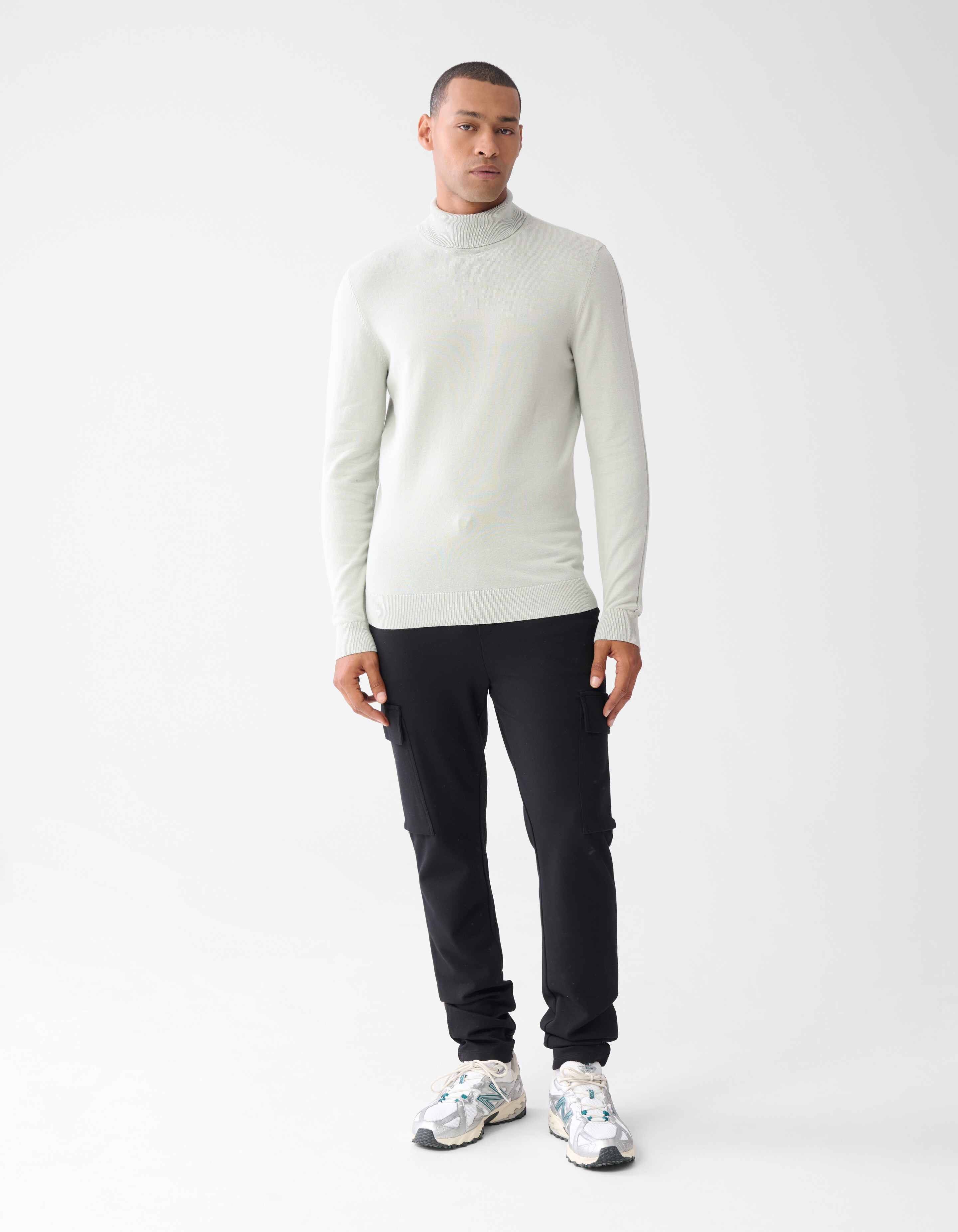 Basic Rollkragenpullover Hellgrau SHOEBY MEN