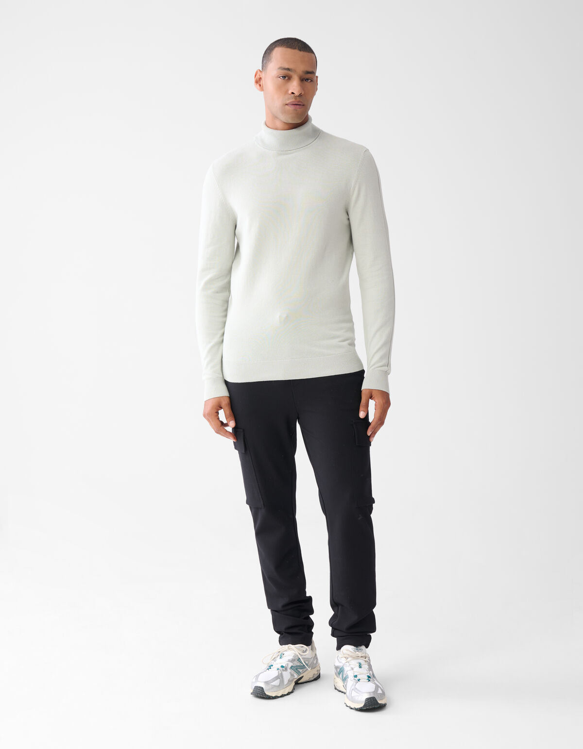 Basic Rollkragenpullover Hellgrau SHOEBY MEN