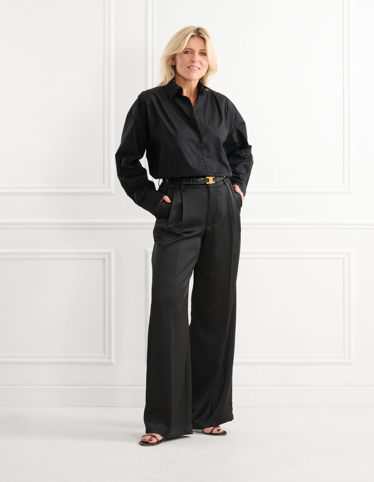 Satin-Hose Schwarz von Lonneke SHOEBY WOMEN