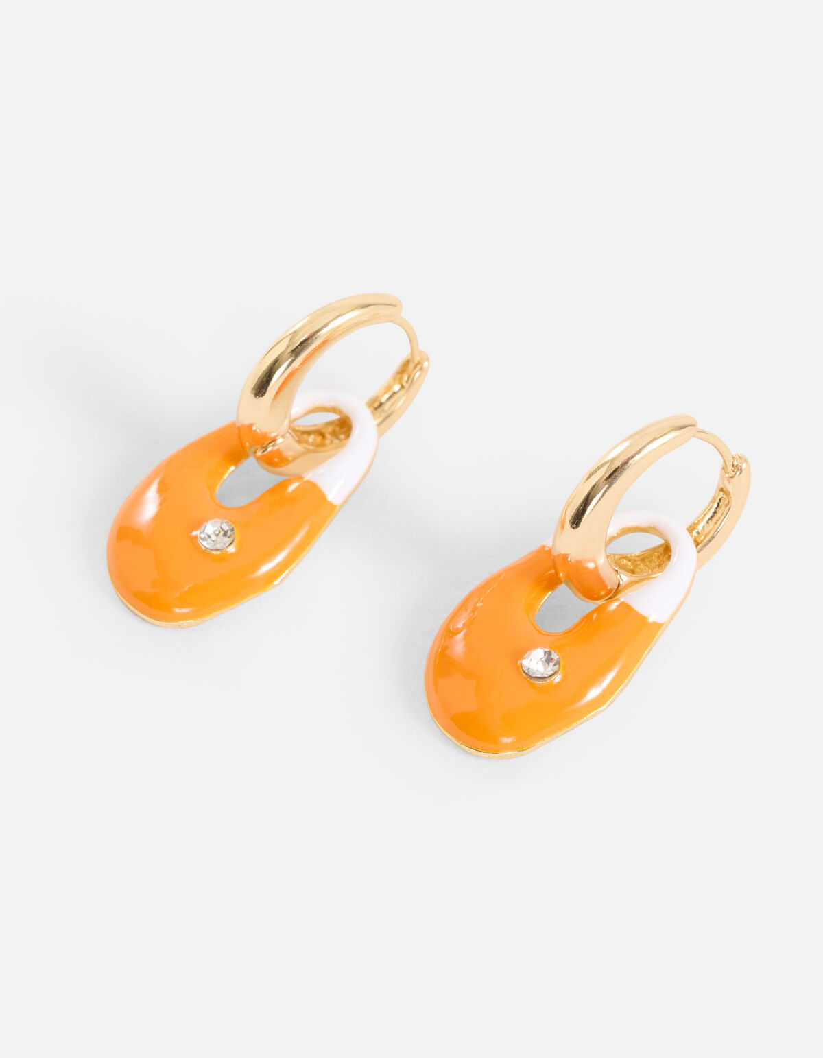 Muschel-Ohrringe Orange SHOEBY ACCESSOIRES
