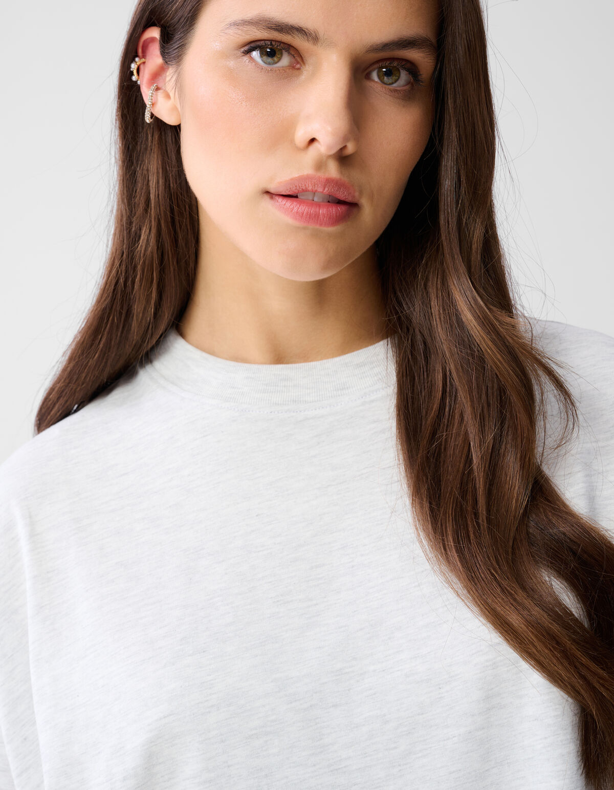 Übergroßes T-shirt Hellgrau von Monica SHOEBY WOMEN