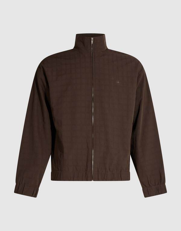 Seersucker Indoor Jacke Braun SHOEBY MEN
