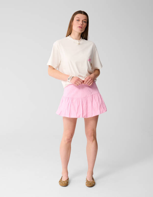 Blumenkordel Ballon Minirock Rosa SHOEBY WOMEN