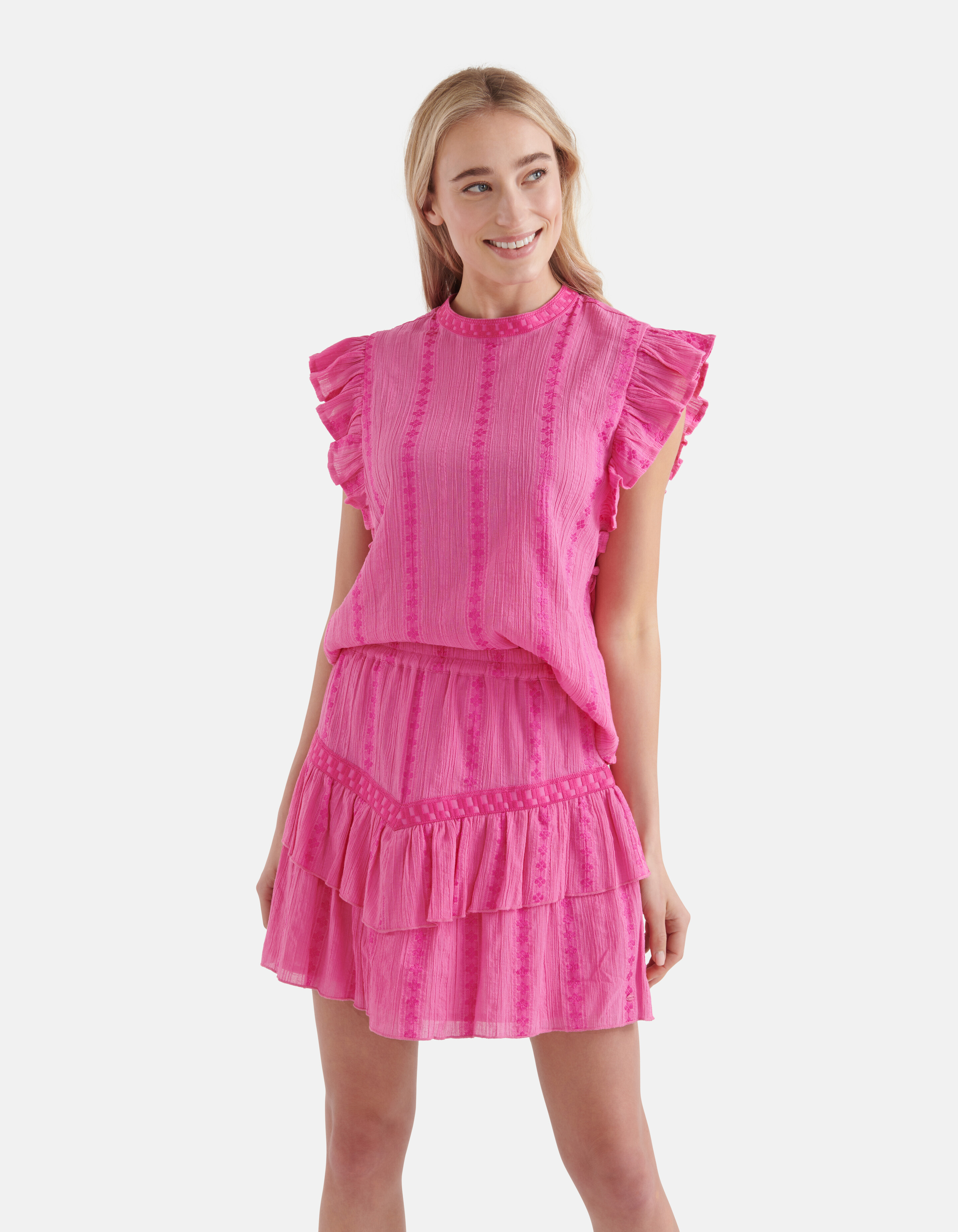 Tape Detail Top Pink By Nicolette SHOEBY WOMEN