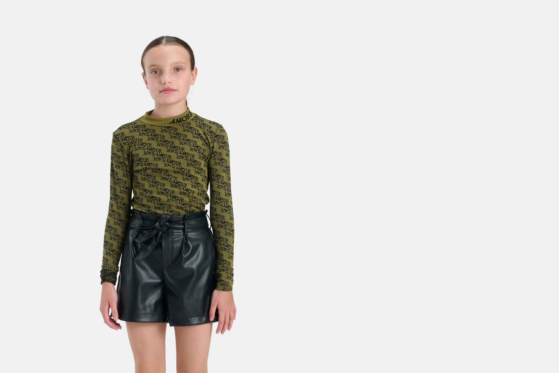 T-Shirt mit Druck Dunkelgrün SHOEBY GIRLS