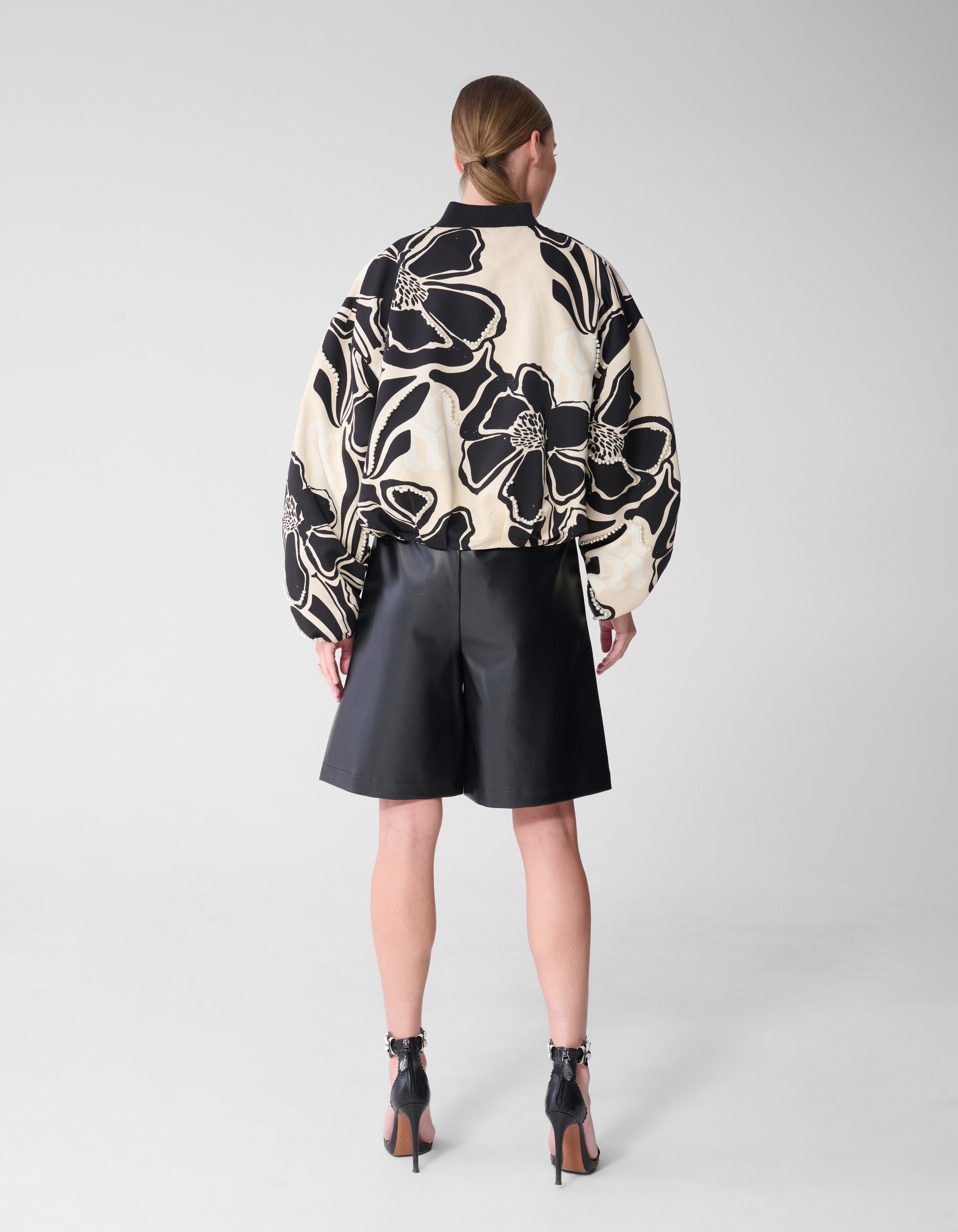 Verzierte Bomberjacke Wei&szlig;/Schwarz von Mieke SHOEBY WOMEN