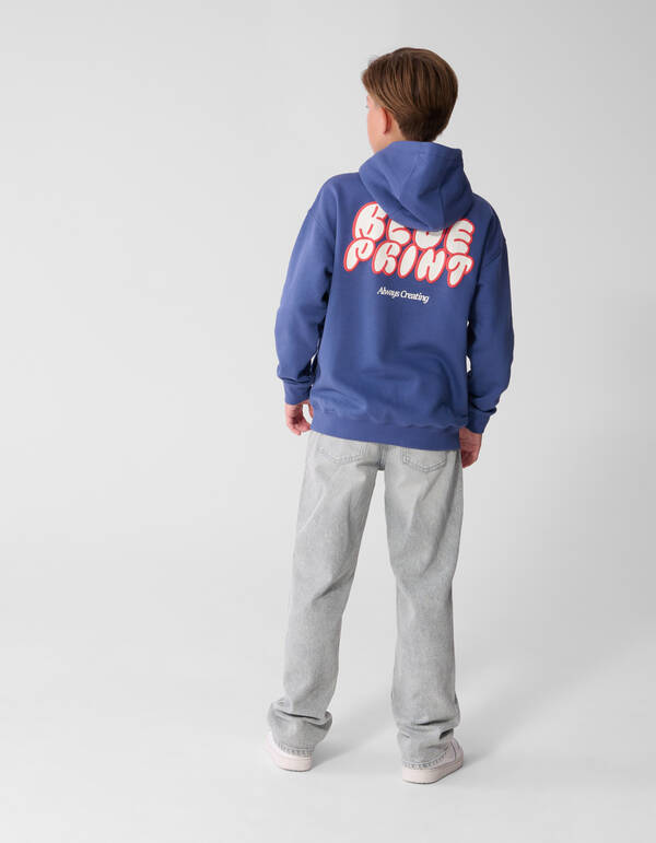 Oversized Fit Hoodie Blau SHOEBY BOYS