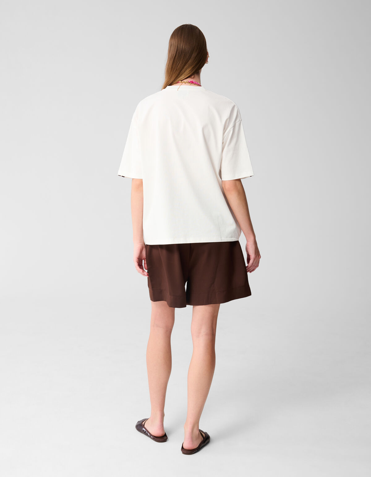 Varsity-T-Shirt in Übergröße Weiß SHOEBY WOMEN
