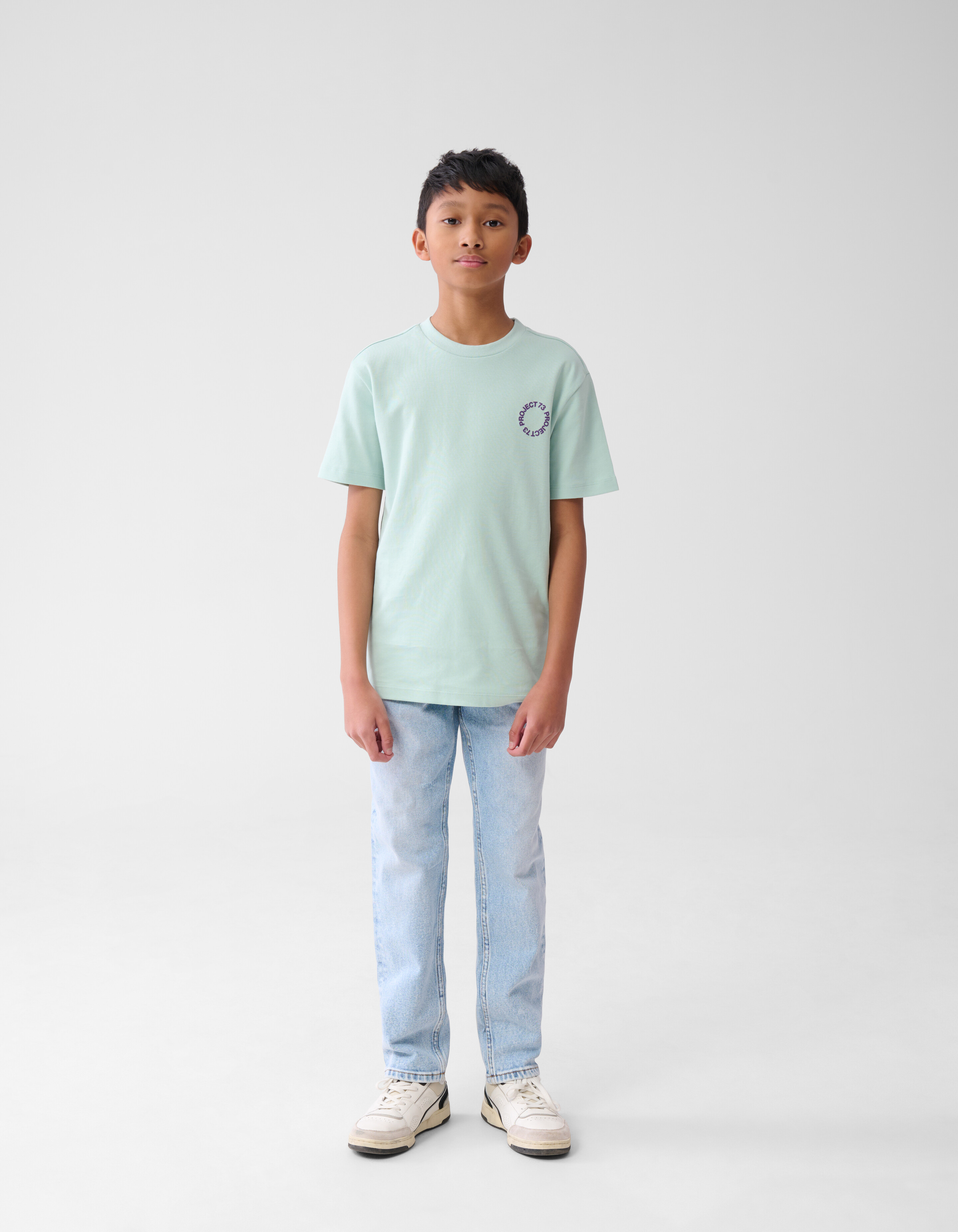 Text-T-Shirt Blau SHOEBY BOYS