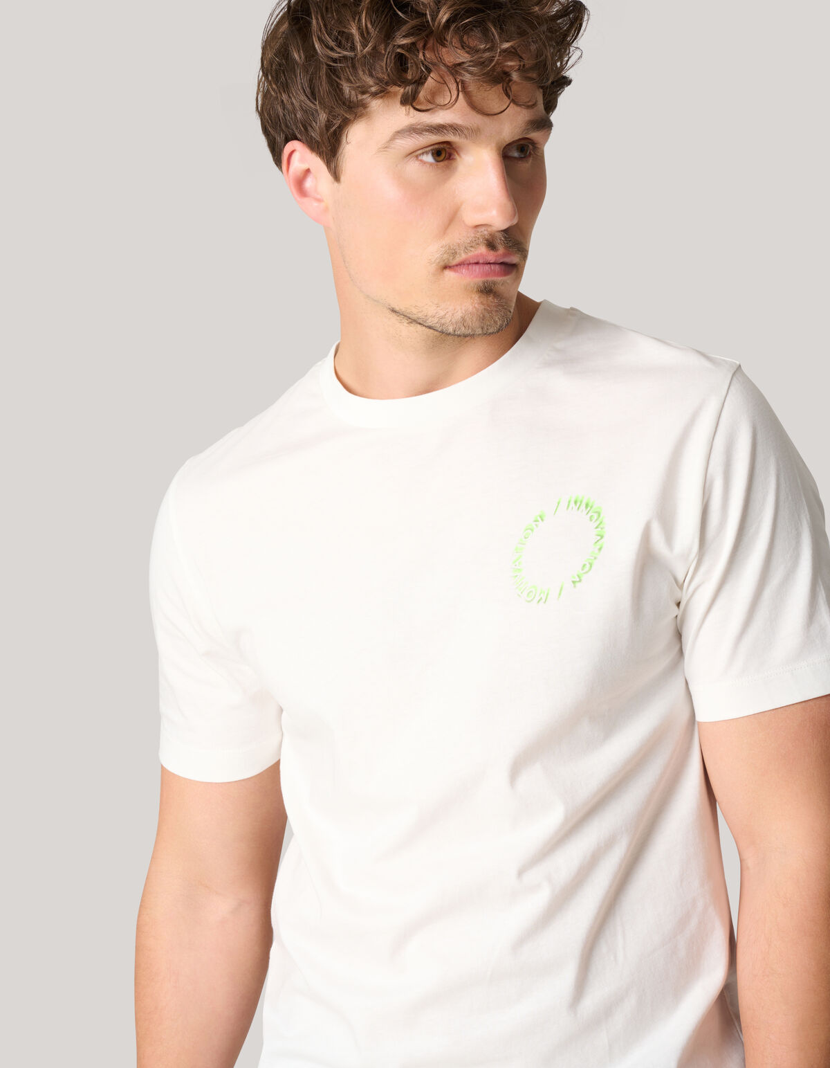 Artwork T-shirt Gebroken Wit SHOEBY MEN