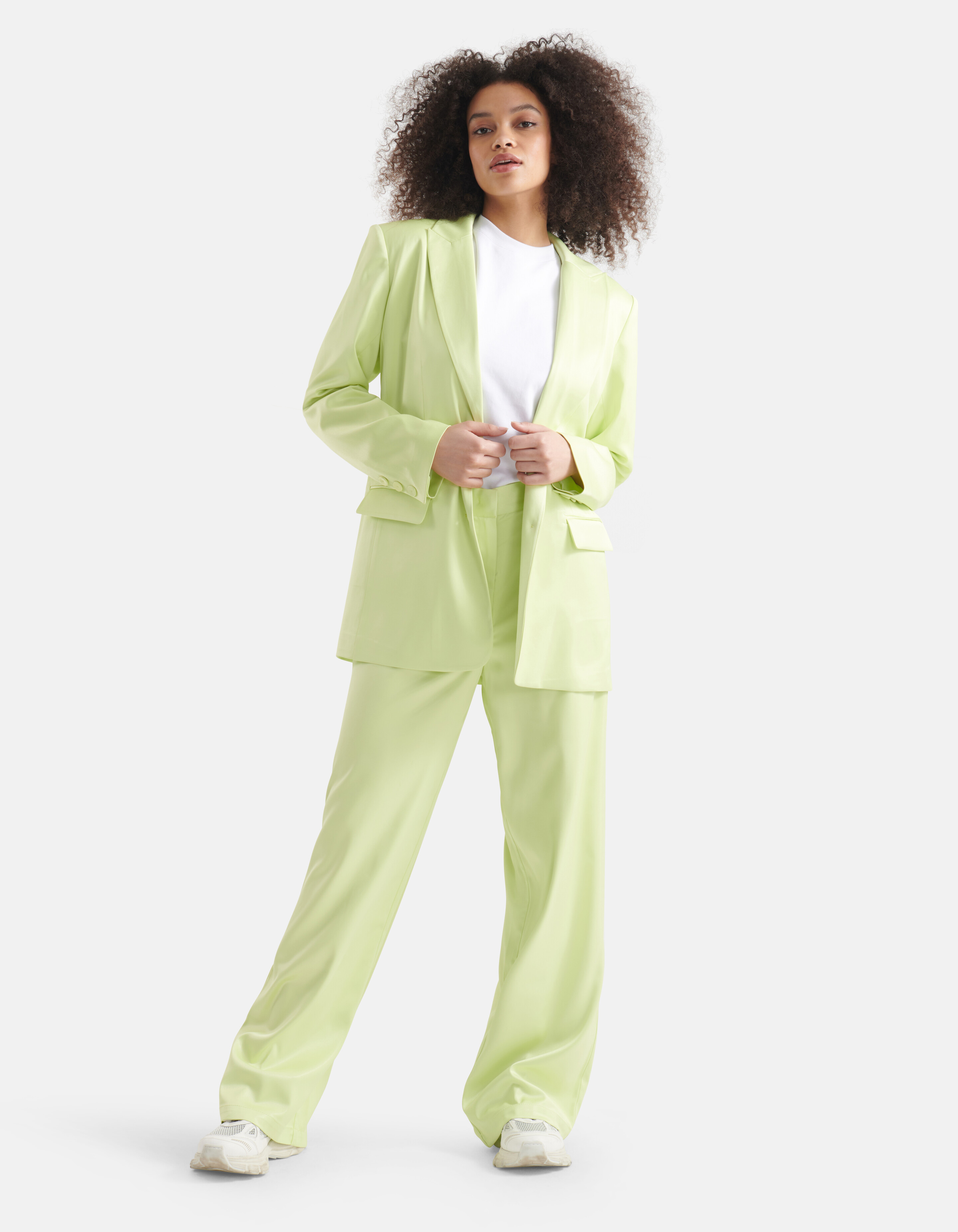 Satin Blazer Lindgrün SHOEBY WOMEN