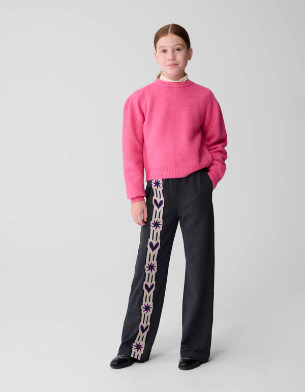 Pullover mit offener Rückseite und Schleife Rosa SHOEBY GIRLS