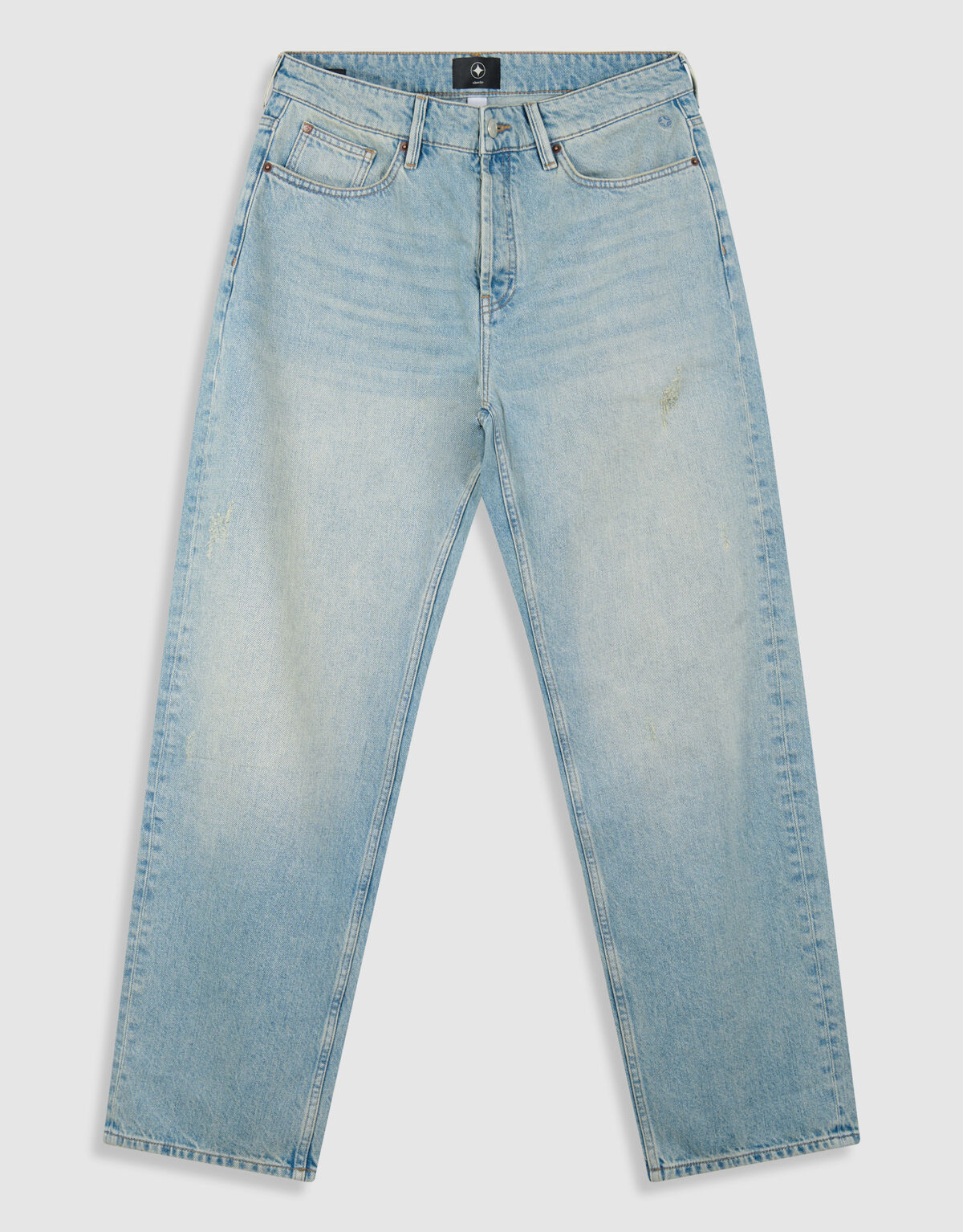 Zerst&ouml;rte Relaxed Fit Jeans, gebleicht, L32 SHOEBY MEN