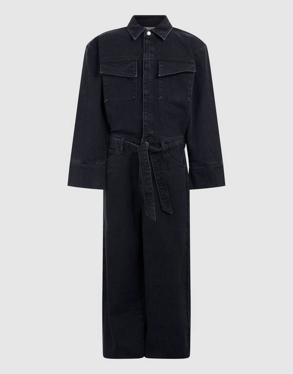 Denim-Jumpsuit Schwarz SHOEBY GIRLS