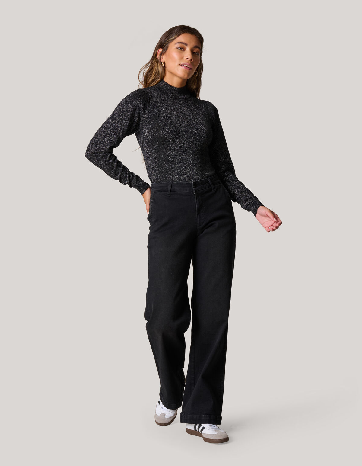 Glitzerpulli Schwarz SHOEBY WOMEN