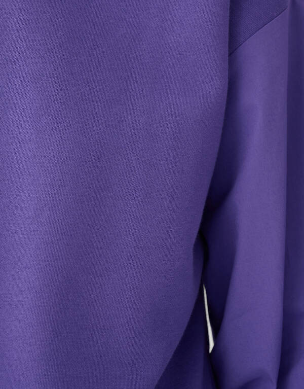 Pullover mit Popeline-Ärmeln Lila SHOEBY WOMEN