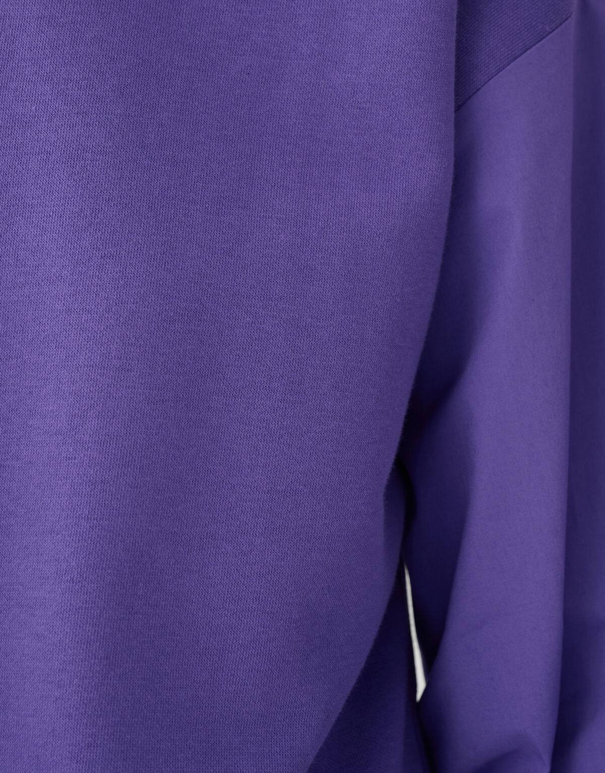 Pullover mit Popeline-Ärmeln Lila SHOEBY WOMEN