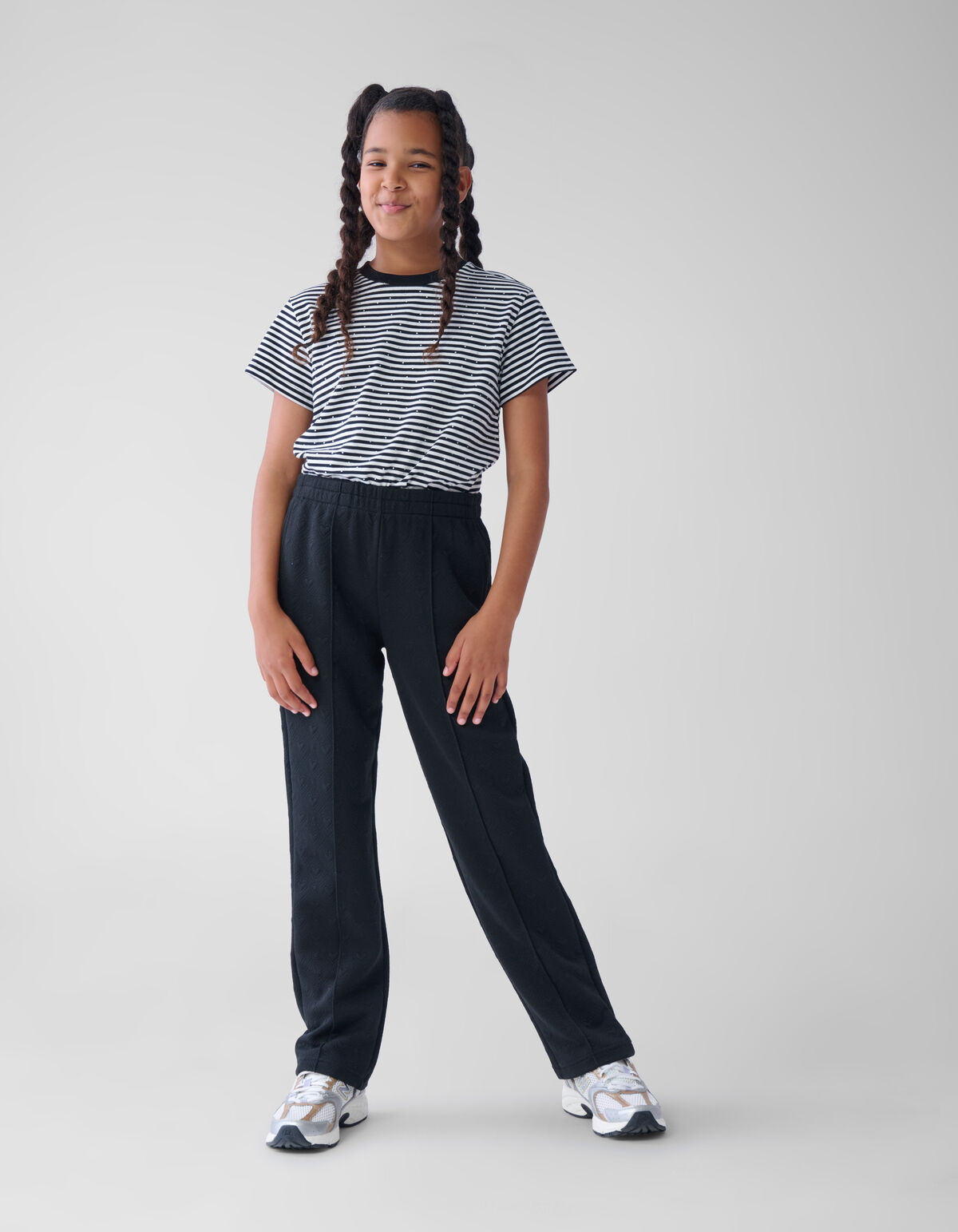 Herz Jacquard Hose Schwarz SHOEBY GIRLS