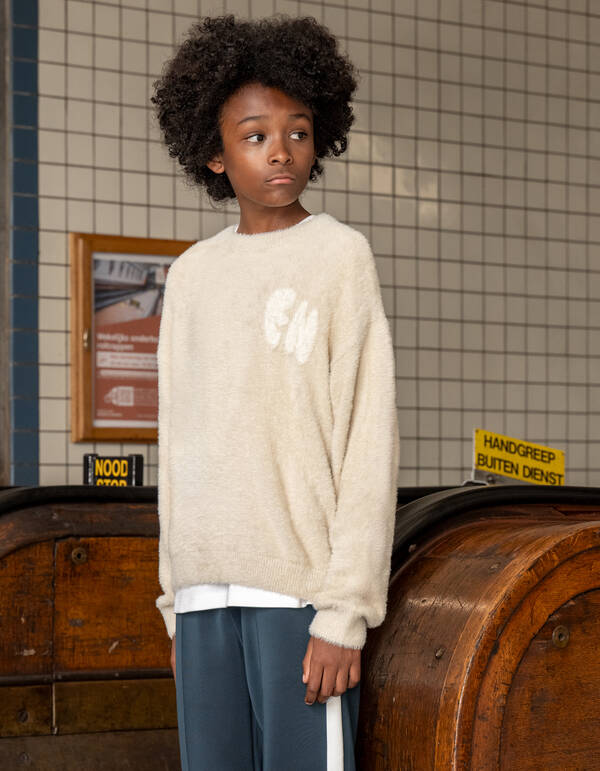 Kunstwerk Strickpullover Sand SHOEBY BOYS