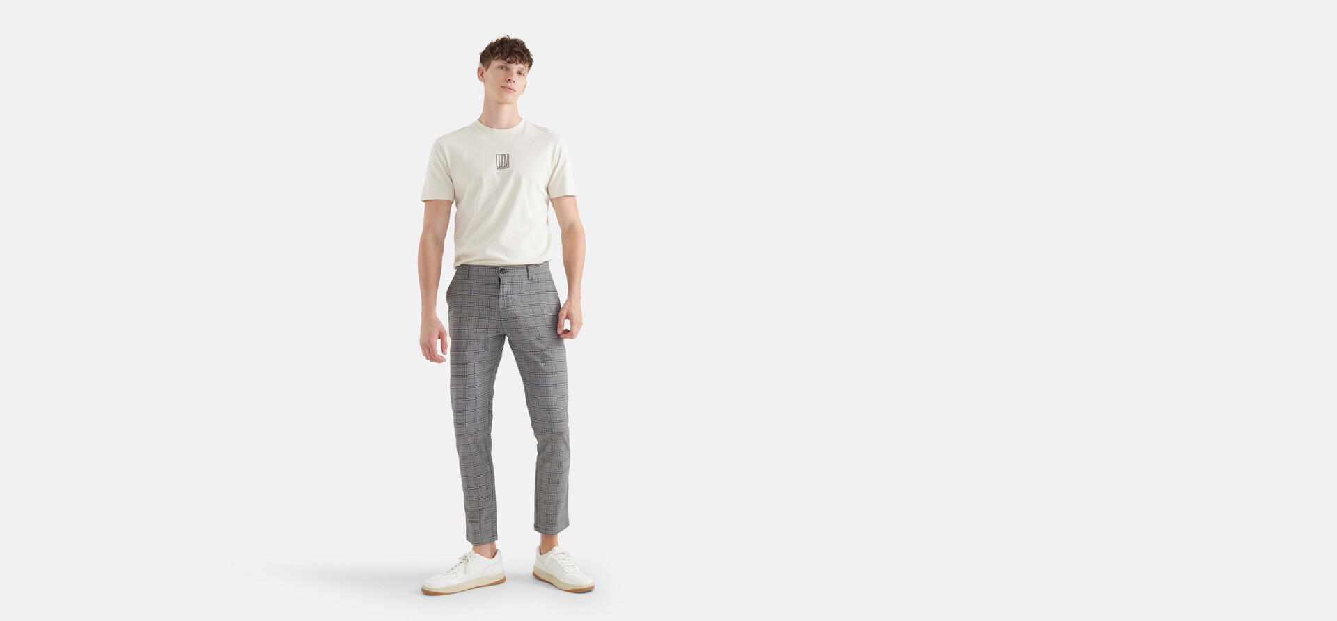 Karierte Hose Grau SHOEBY MEN