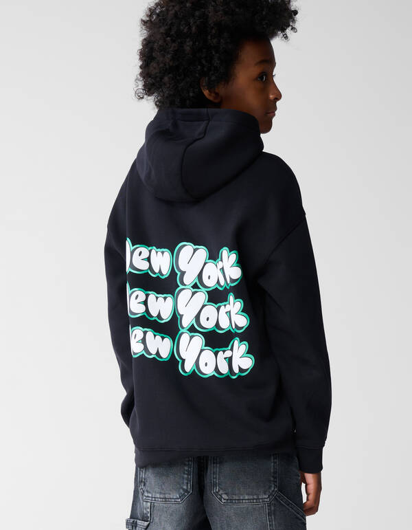 New York Artwork Hoodie Schwarz SHOEBY BOYS