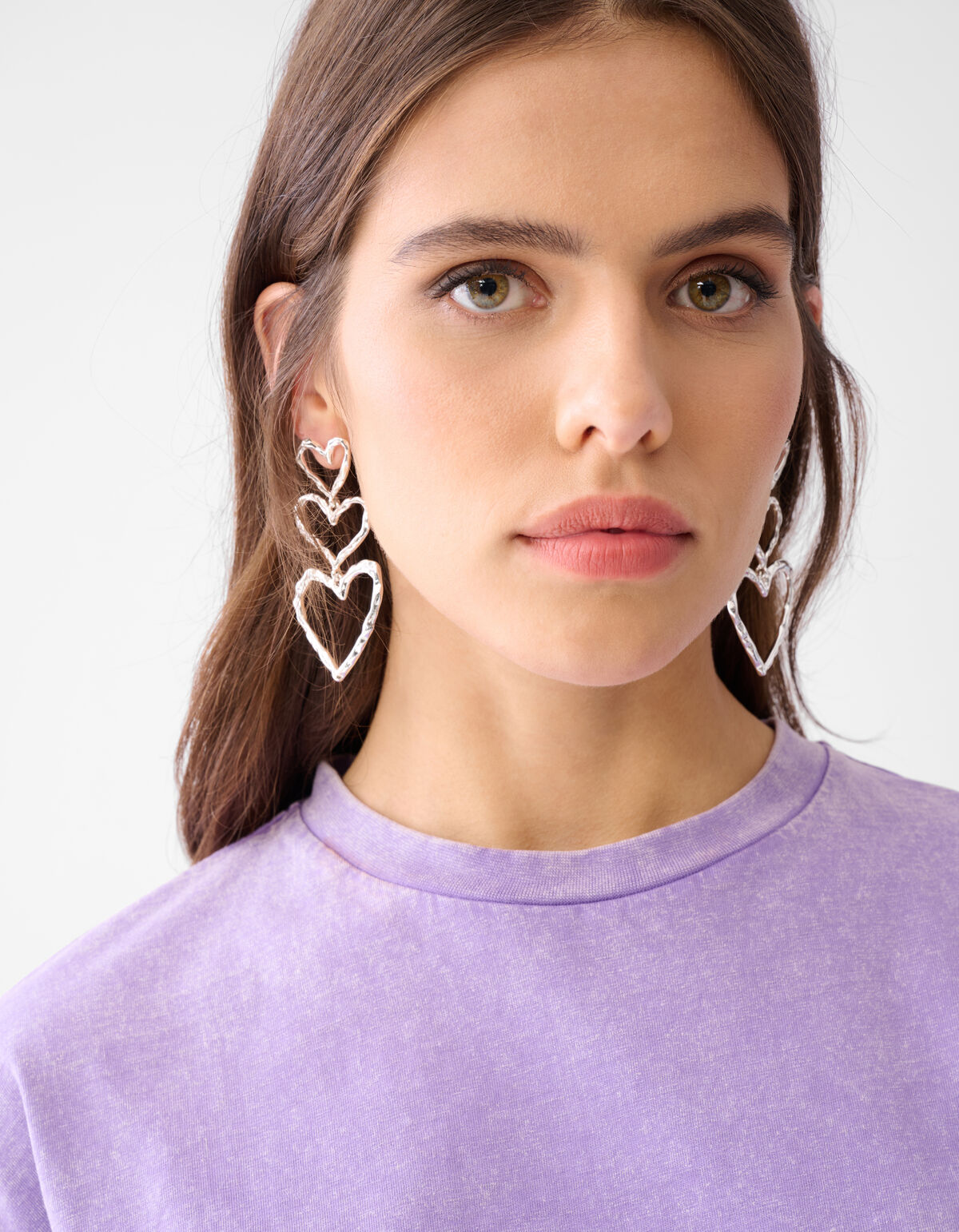 Gewaschenes T-Shirt Hellviolett SHOEBY WOMEN