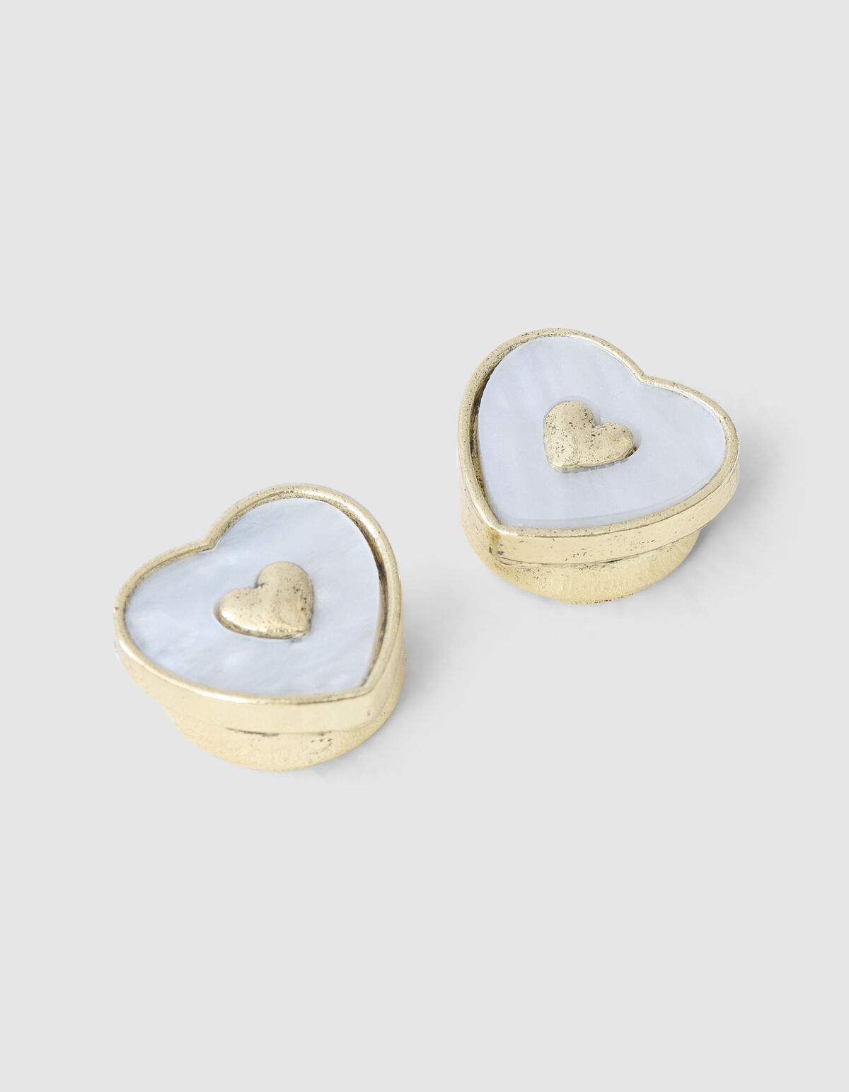 Herz-Knopfh&uuml;lle Gold SHOEBY ACCESSOIRES