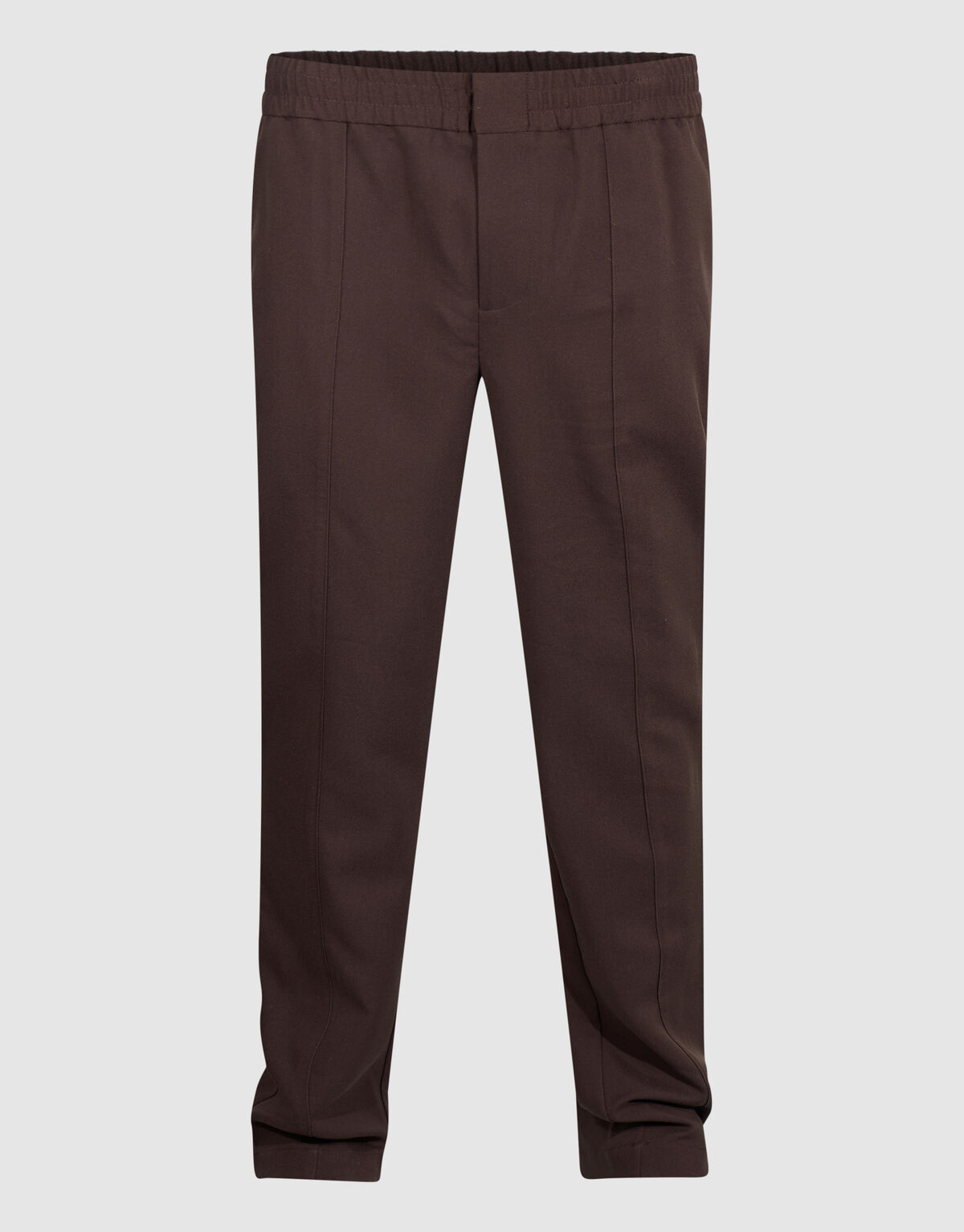 Straight Fit Pintuck Hose Dunkelbraun SHOEBY MEN