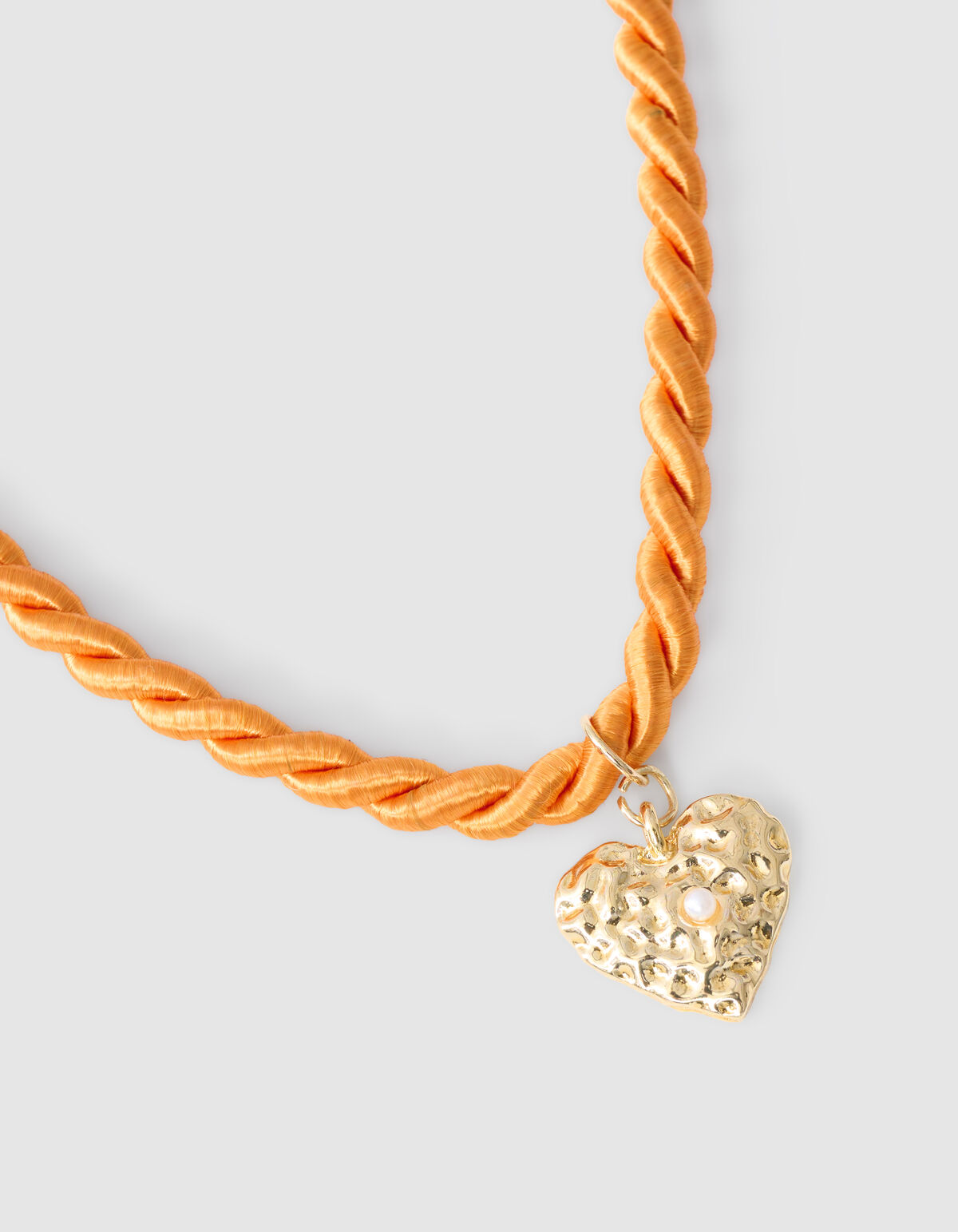 Twisted Heart Halskette Orange SHOEBY ACCESSOIRES