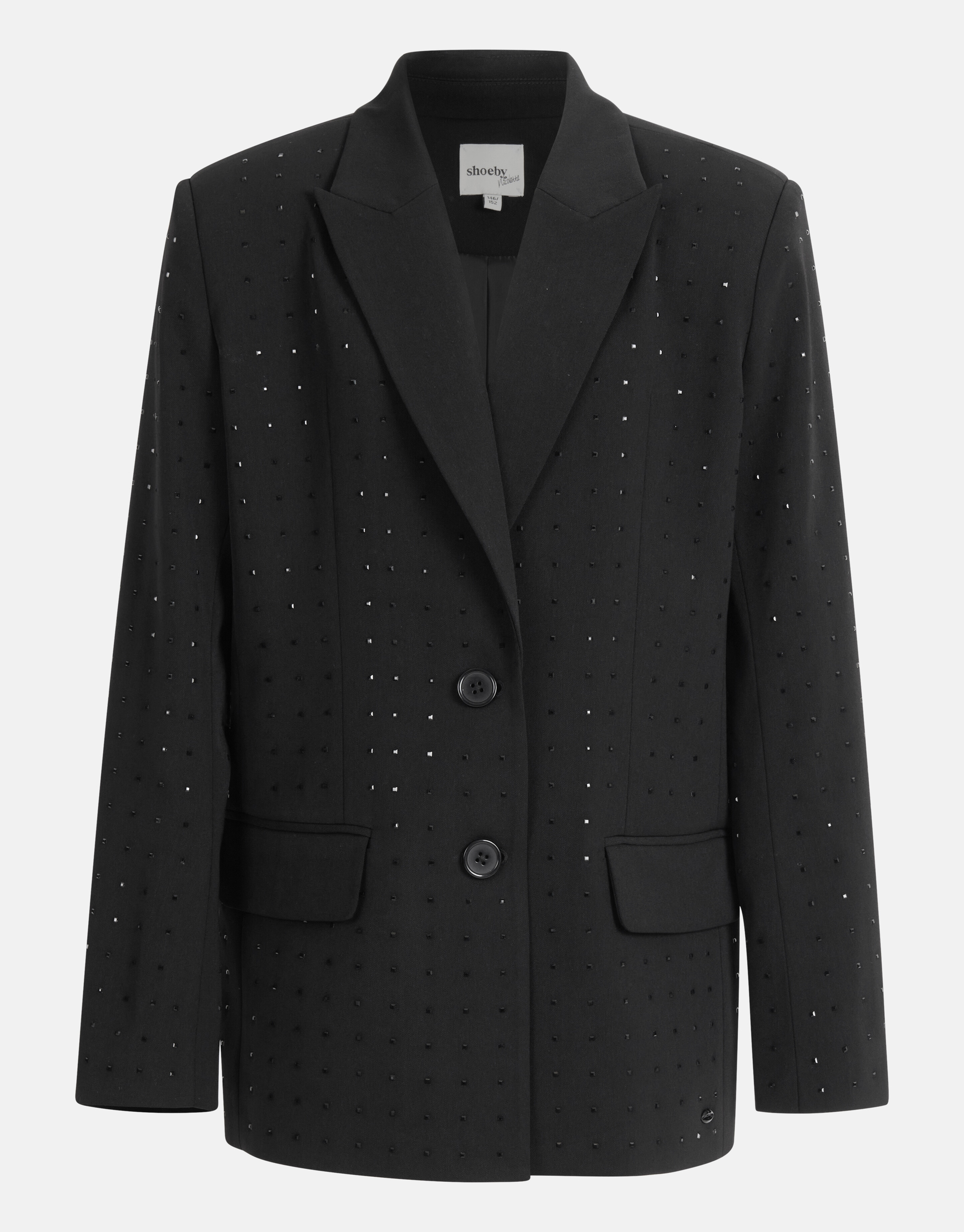 Strassbesetzter Blazer Schwarz von Nicolette SHOEBY GIRLS