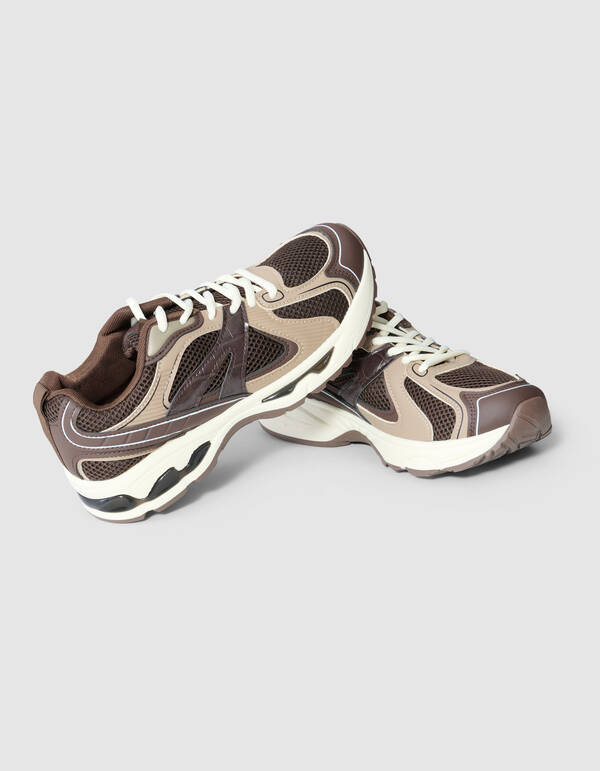 Mesh-Sneaker Dunkelbraun SHOEBY SHOES