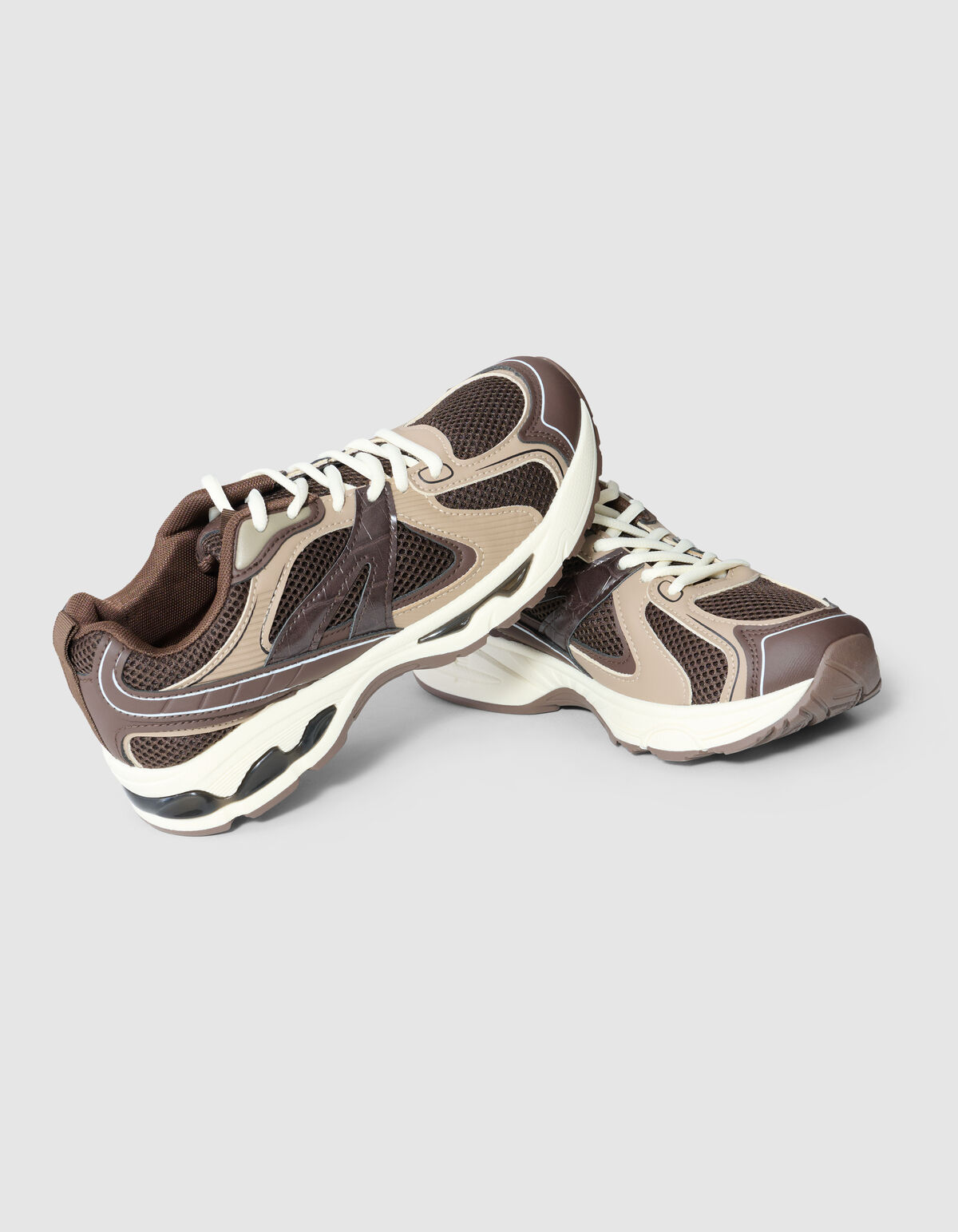 Mesh-Sneaker Dunkelbraun SHOEBY SHOES