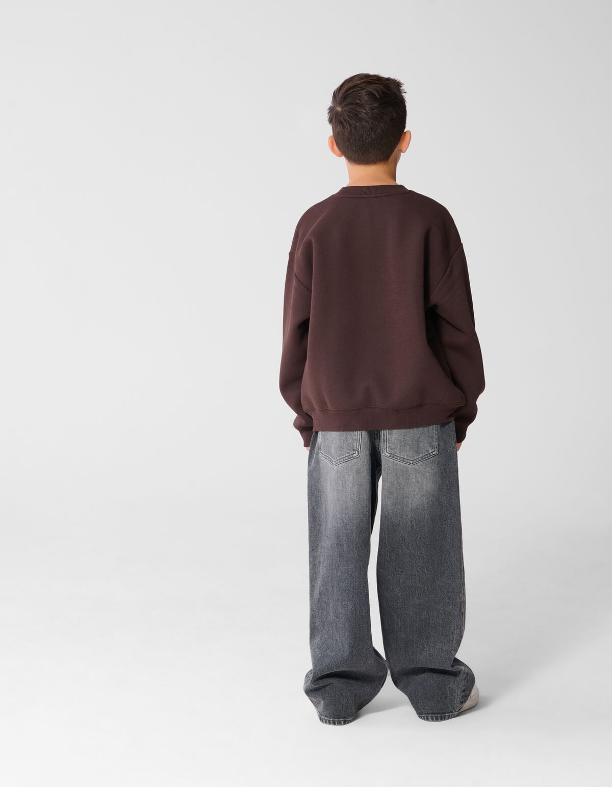 Party Smiley Sweatshirt Dunkelbraun SHOEBY BOYS