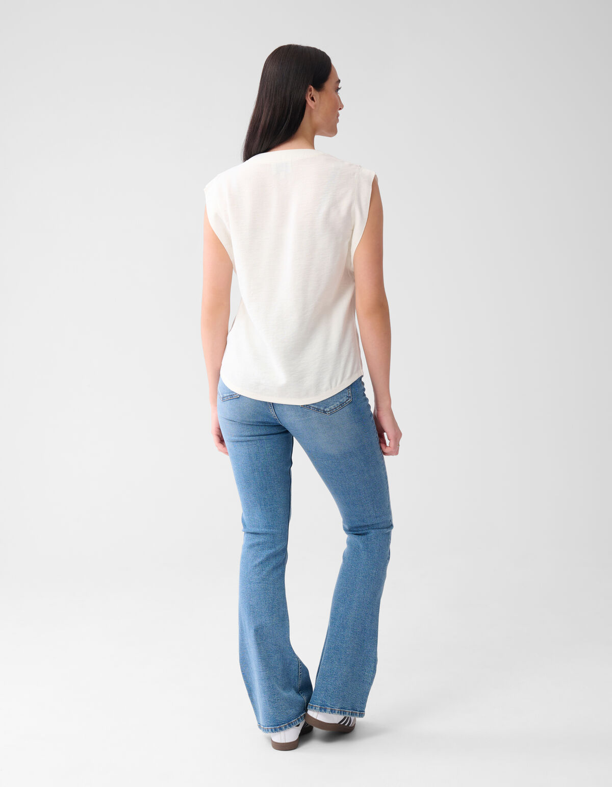 V-Ausschnitt Top Off White SHOEBY WOMEN