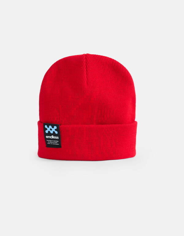 Label Beanie Rot SHOEBY ACCESSOIRES