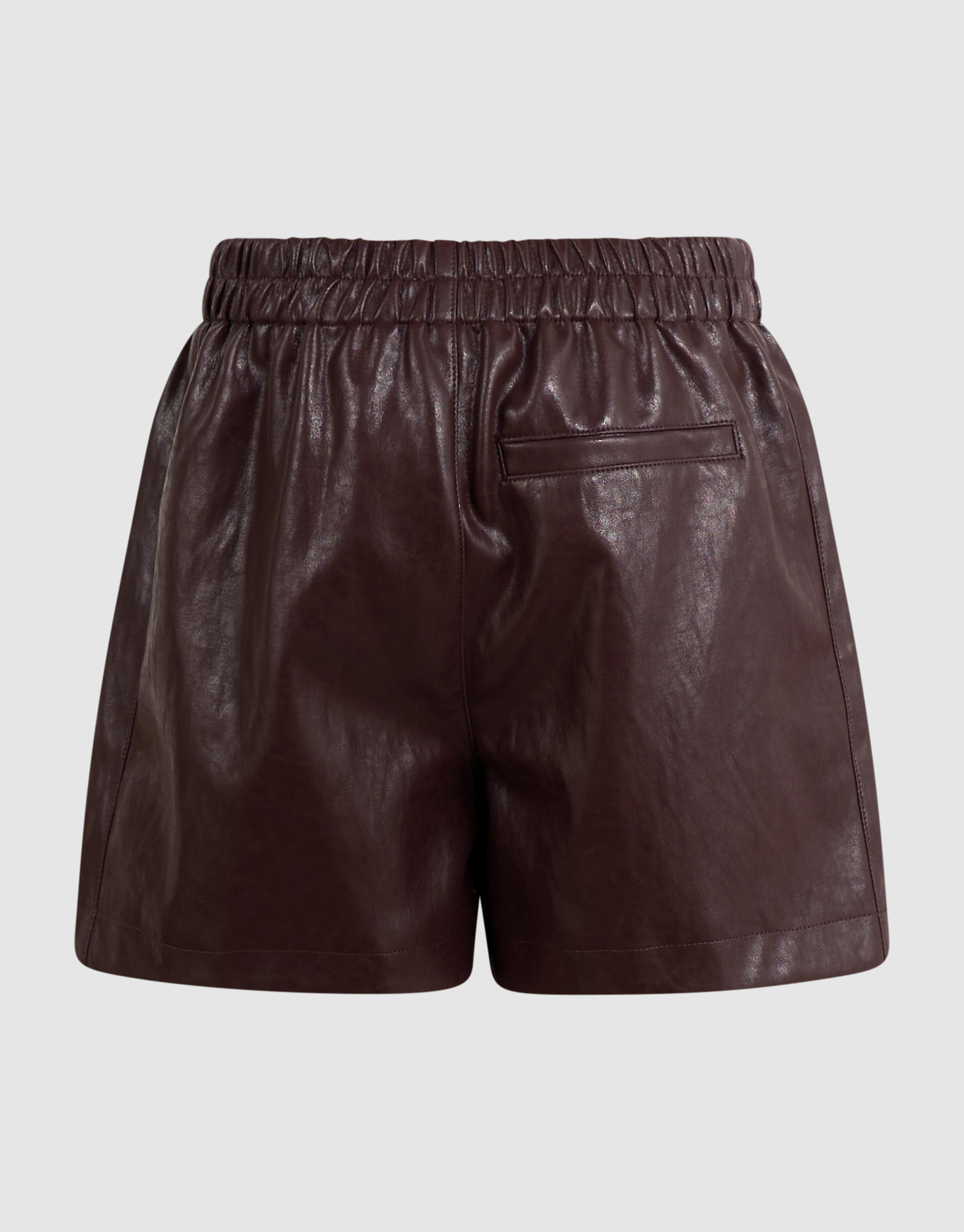 Vegane Ledershorts dunkelbraun SHOEBY GIRLS