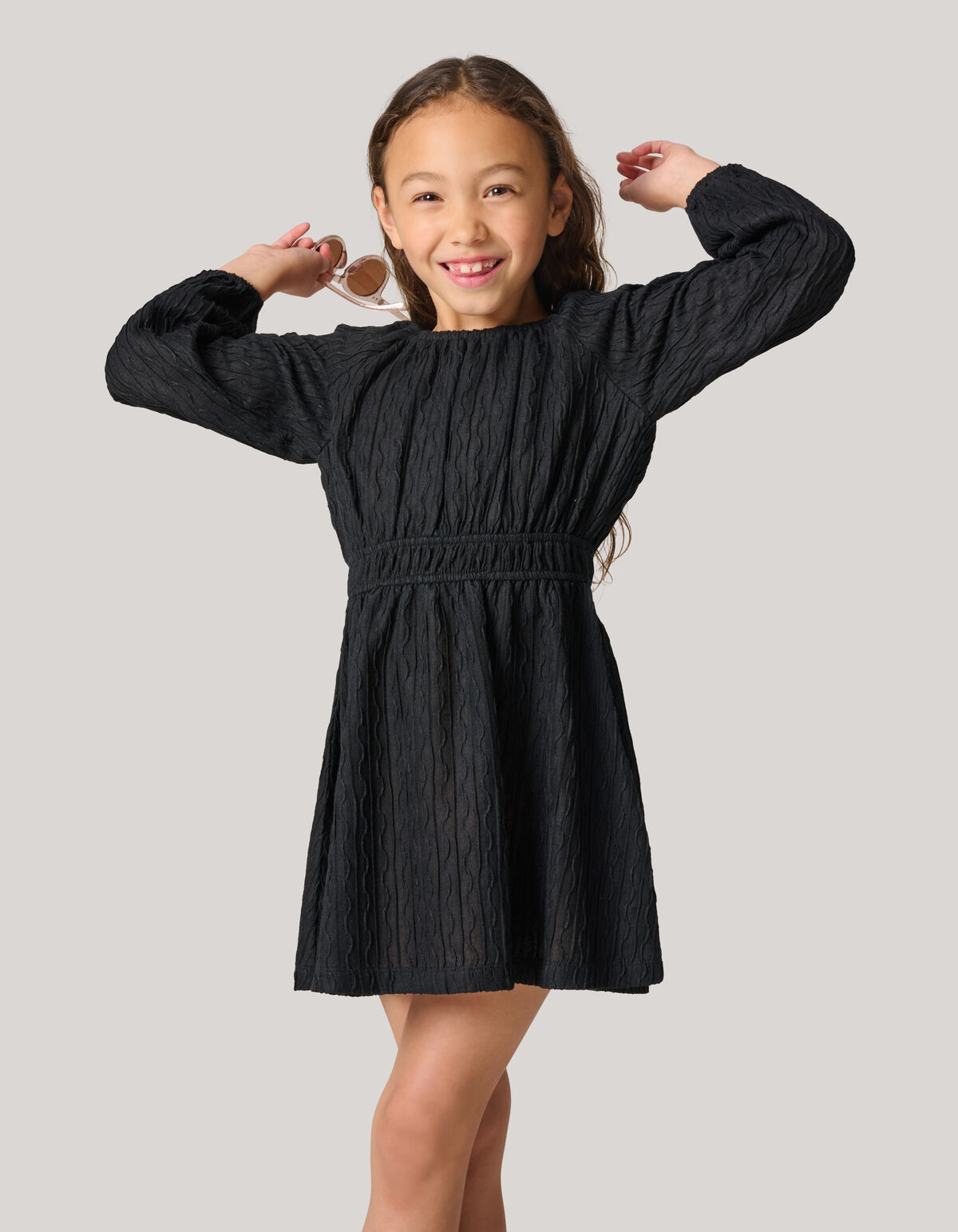 Struktur Kleid Schwarz SHOEBY GIRLS