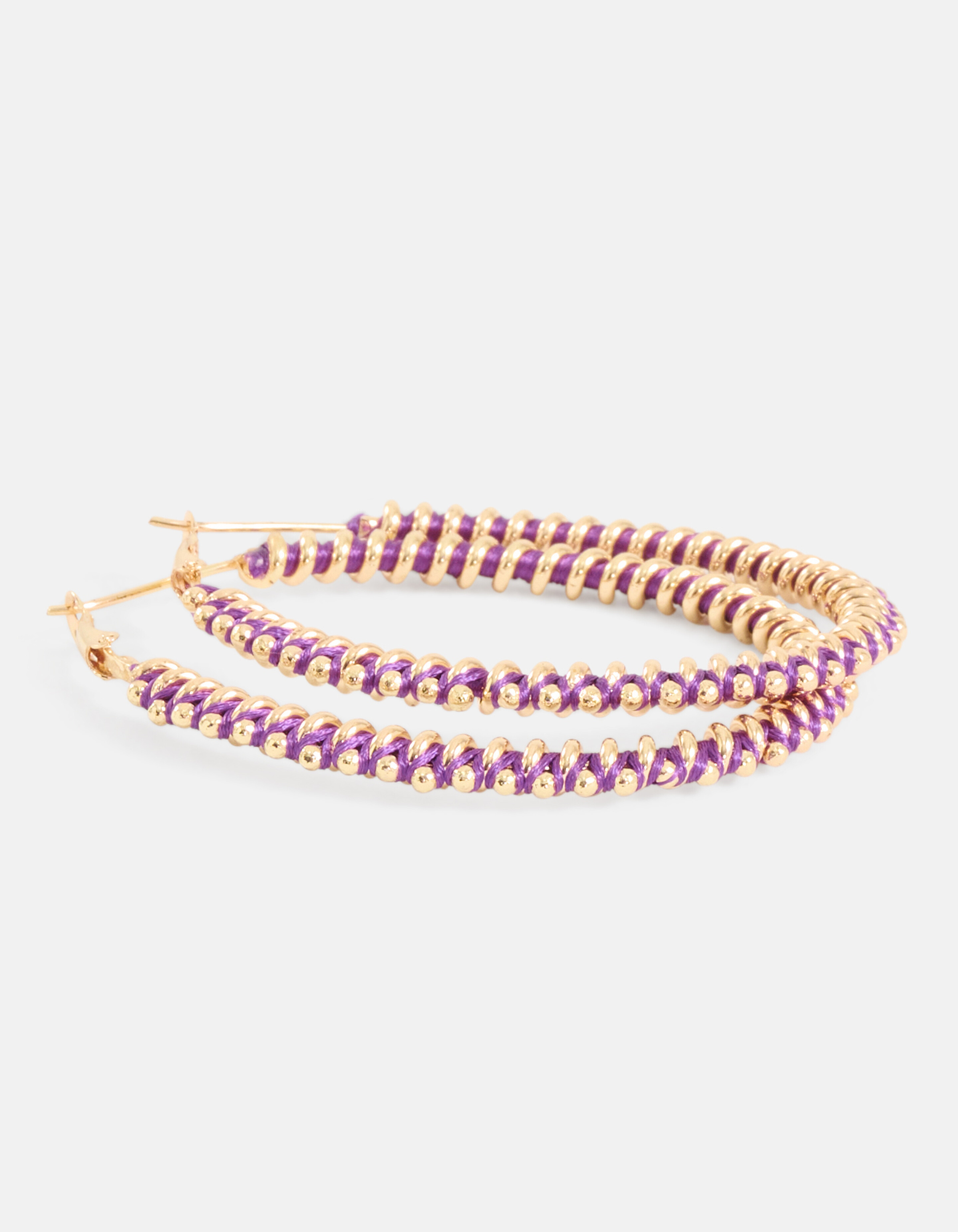 Oval Hoops Ohrringe Lila SHOEBY ACCESSOIRES