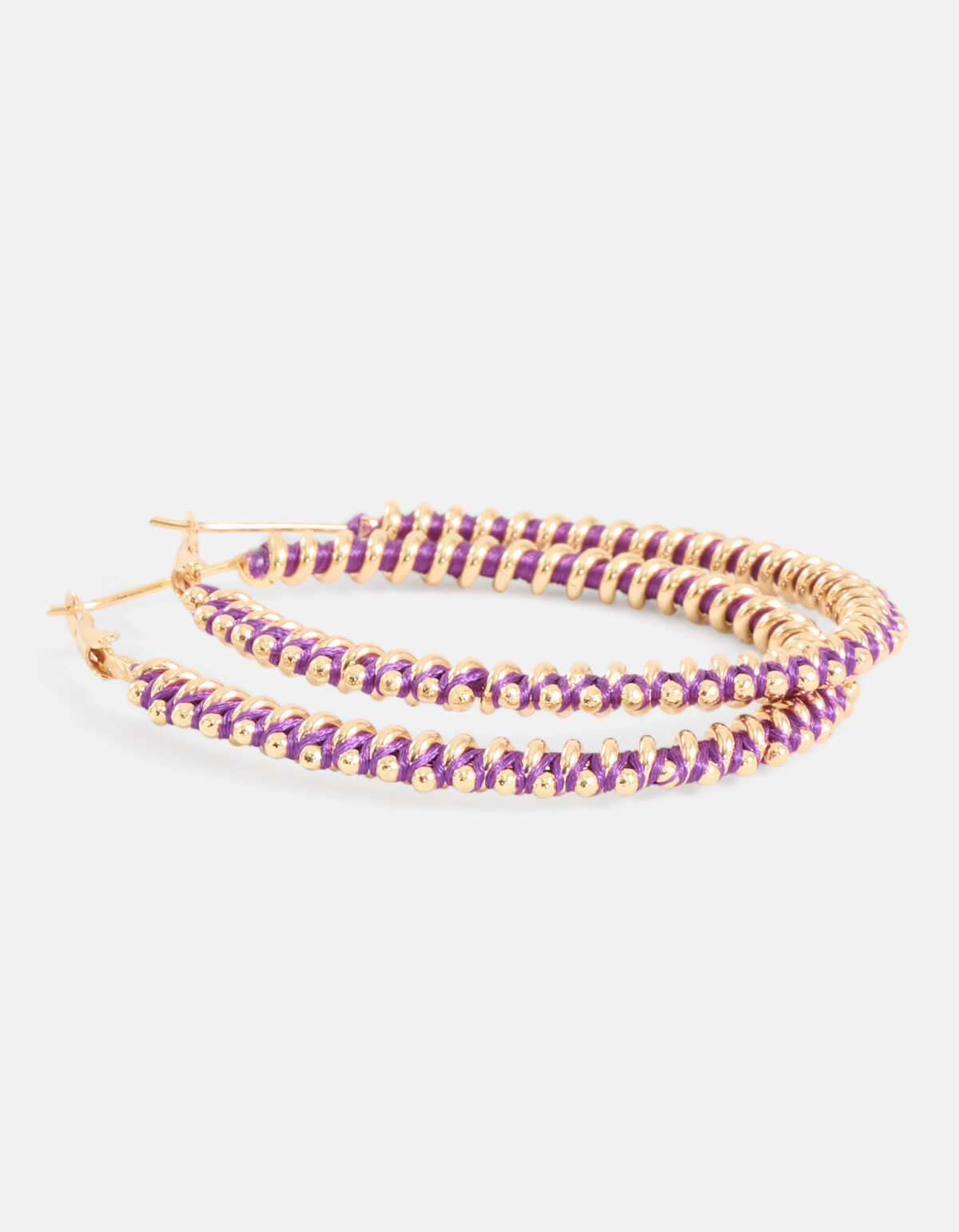 Oval Hoops Ohrringe Lila SHOEBY ACCESSOIRES